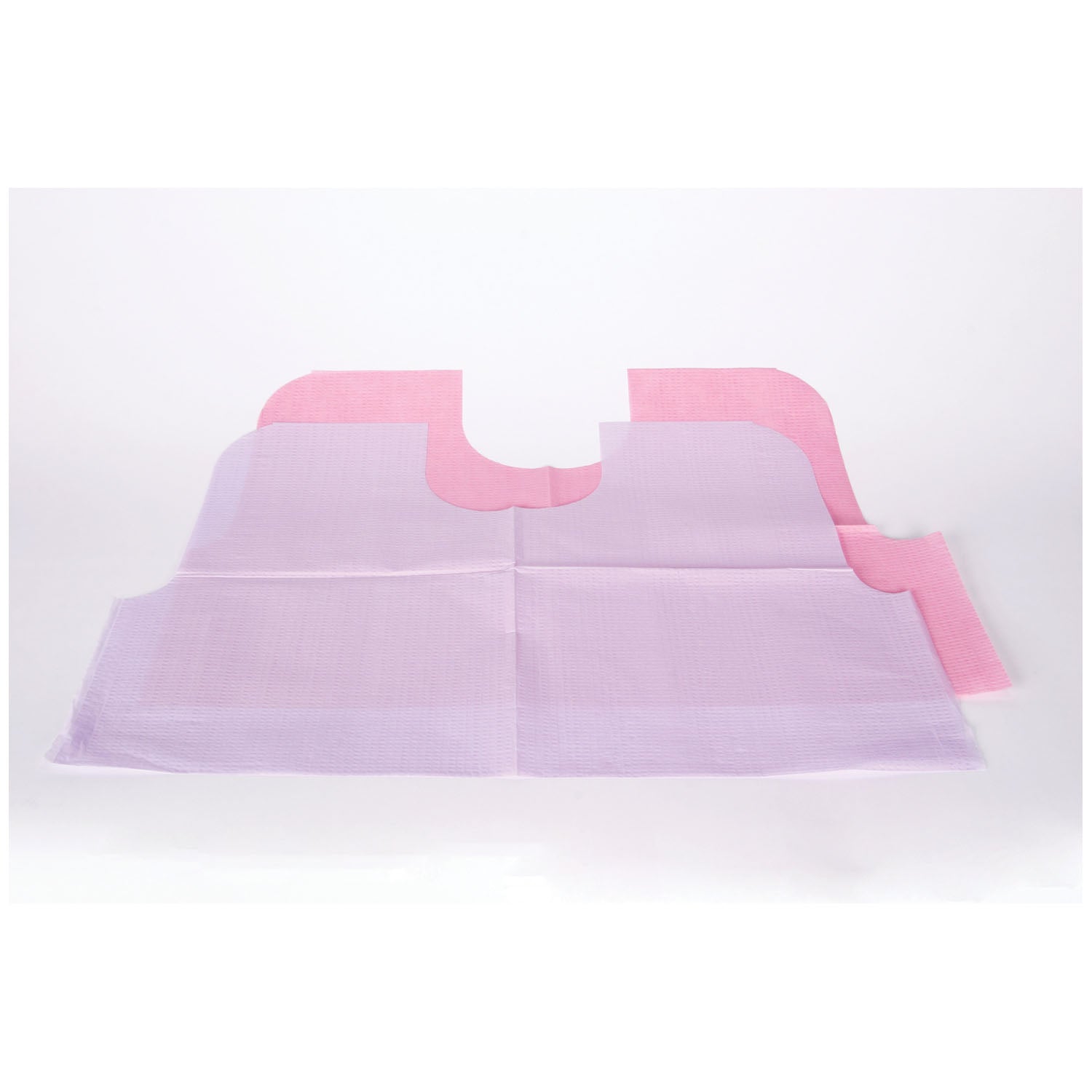 917480 - TIDI Products, LLC - Bib, Endo, Waist Length, Contour Neck, Prophy, Neck Cutout, Lavender, 29" x 21", 100/cs , cs