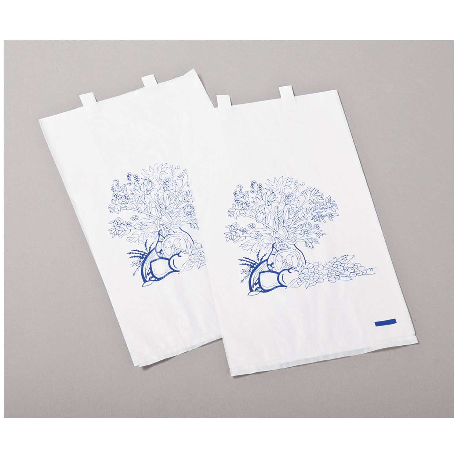 950231 - TIDI Products, LLC - 床頭包,6½" x 3 1/8" x 11 3/8",阻燃紙,藍色花卉圖案,2000個/箱(即將停產),箱