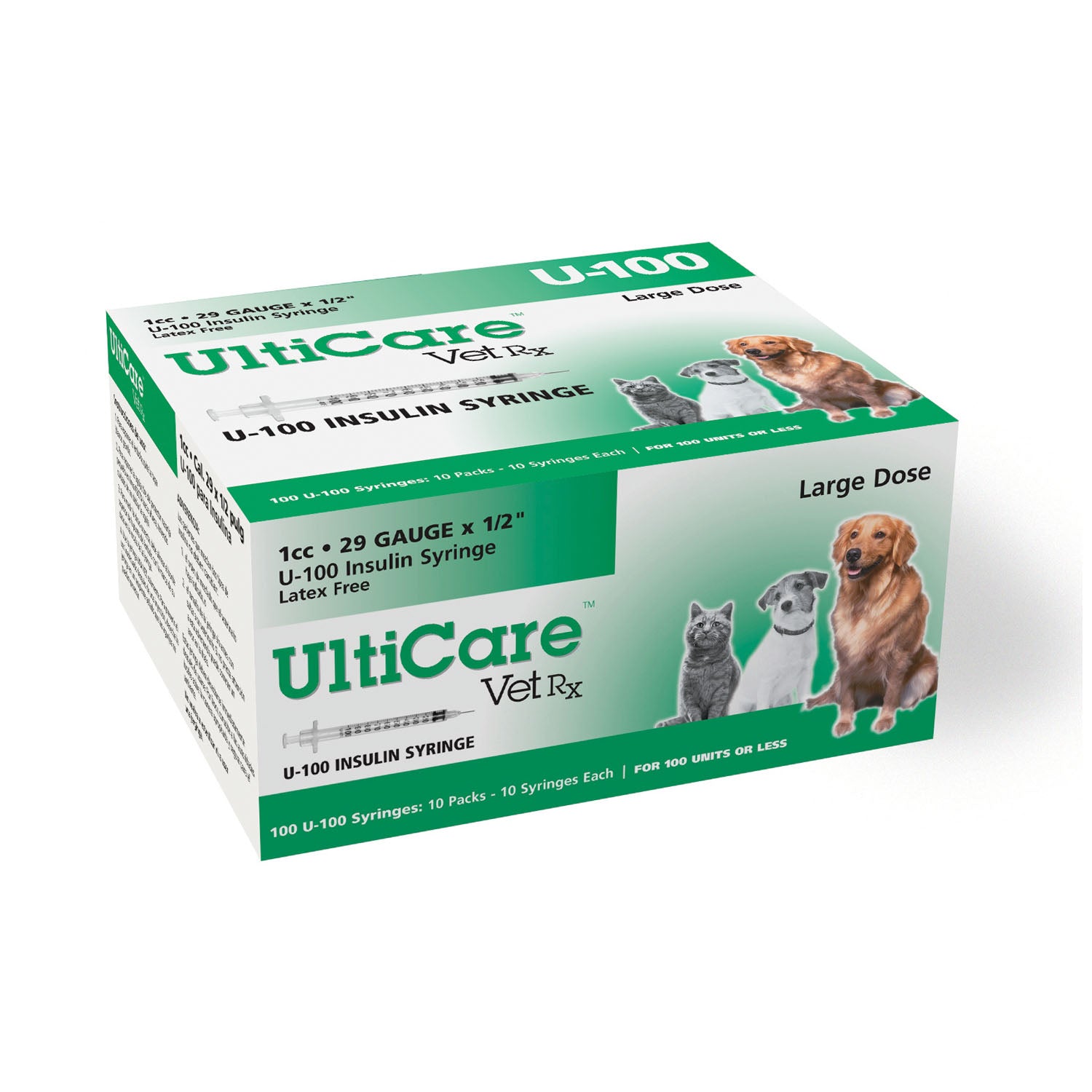 09210 - UltiMed, Inc. - U-100 Syringe, 29G x ½", 1cc, 100/bx , bx