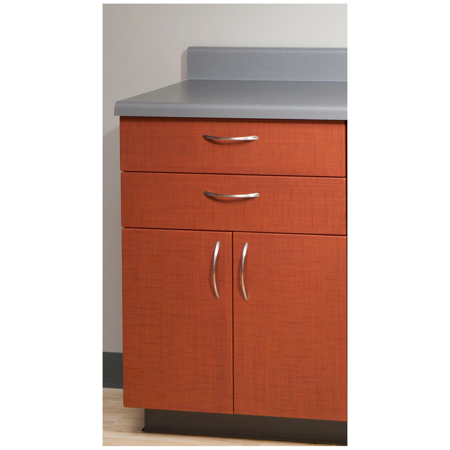 6014 - UMF Medical - Base Cabinet, Steel, 24", Two (2) Drawers, Two (2) Doors, Quiet White (DROP SHIP ONLY) , ea