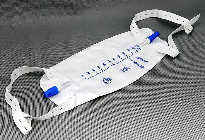 670542 - AMSure - Urinary Drain Bag AMSure Anti-Reflux Valve, Twist Drain Valve Sterile Fluid Path 600 mL Vinyl AS308N Case of 48, (CS)