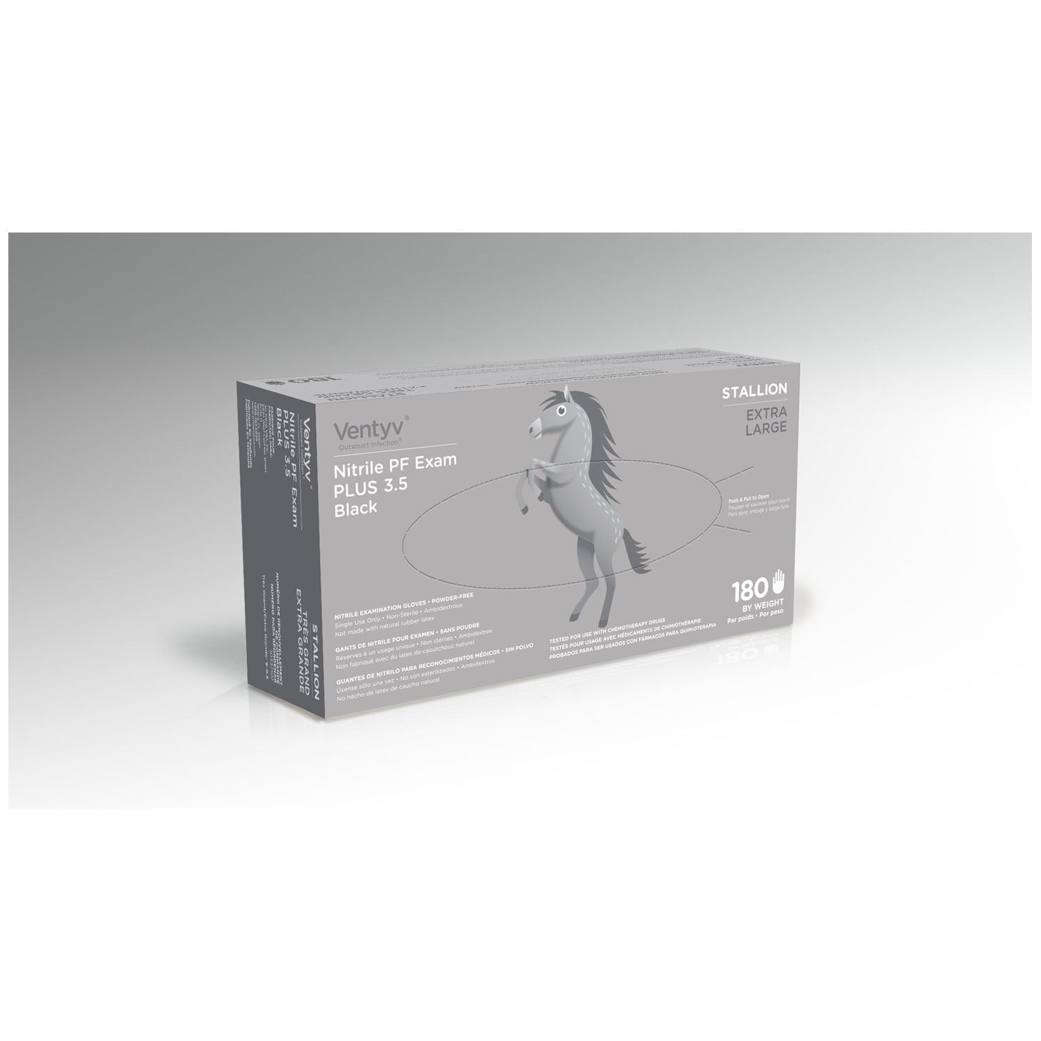 10322107 - Ventyv - Glove, Exam, Nitrile, Plus, Stallion, Powder-Free, X-Large, 100/bx, 10bx/cs (Continental US Only) , cs