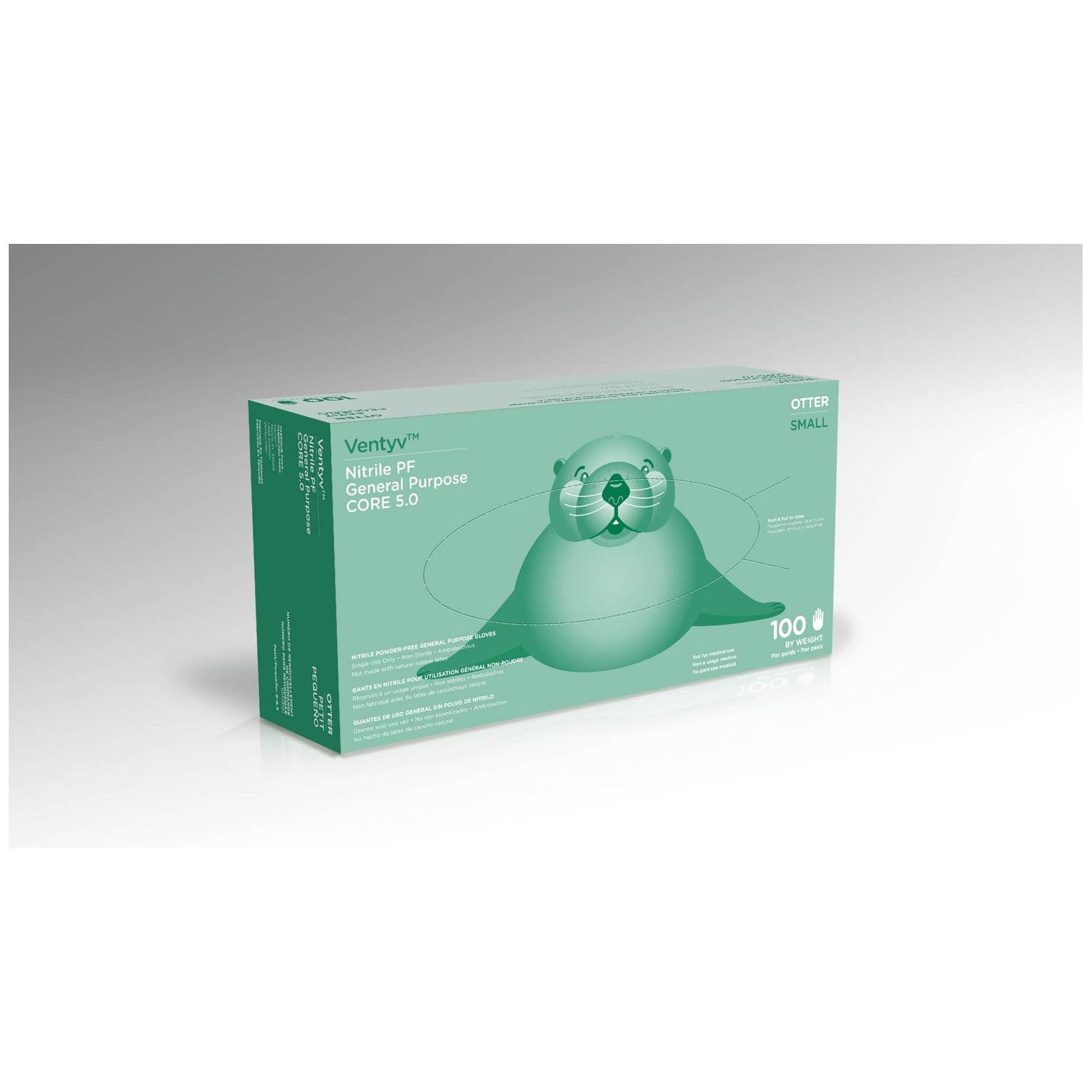 10419101 - Ventyv - Glove, General Purpose, Nitrile, Poly Coated, Textured, Powder-Free (PF), Small, Blue, 100/bx, 10 bx/cs (72 cs/plt) (Continental US Only) (Not for use in Healthcare) , cs