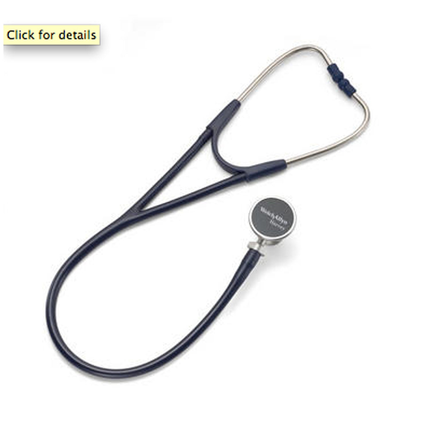 5079-327 - Hillrom - Harvey Deluxe Double Head Stethoscope, Navy, 28" (US Only) , ea