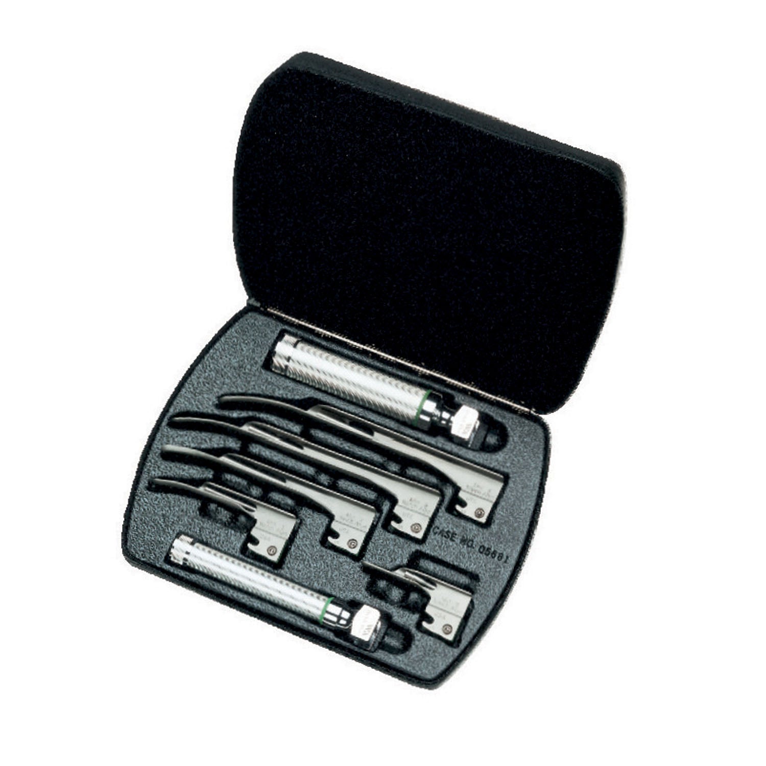 68696 - Hillrom - Fiber Optic - Miller Blade, Complete Set, Medium & Small Handles, 05681 Case (US Only) , ea