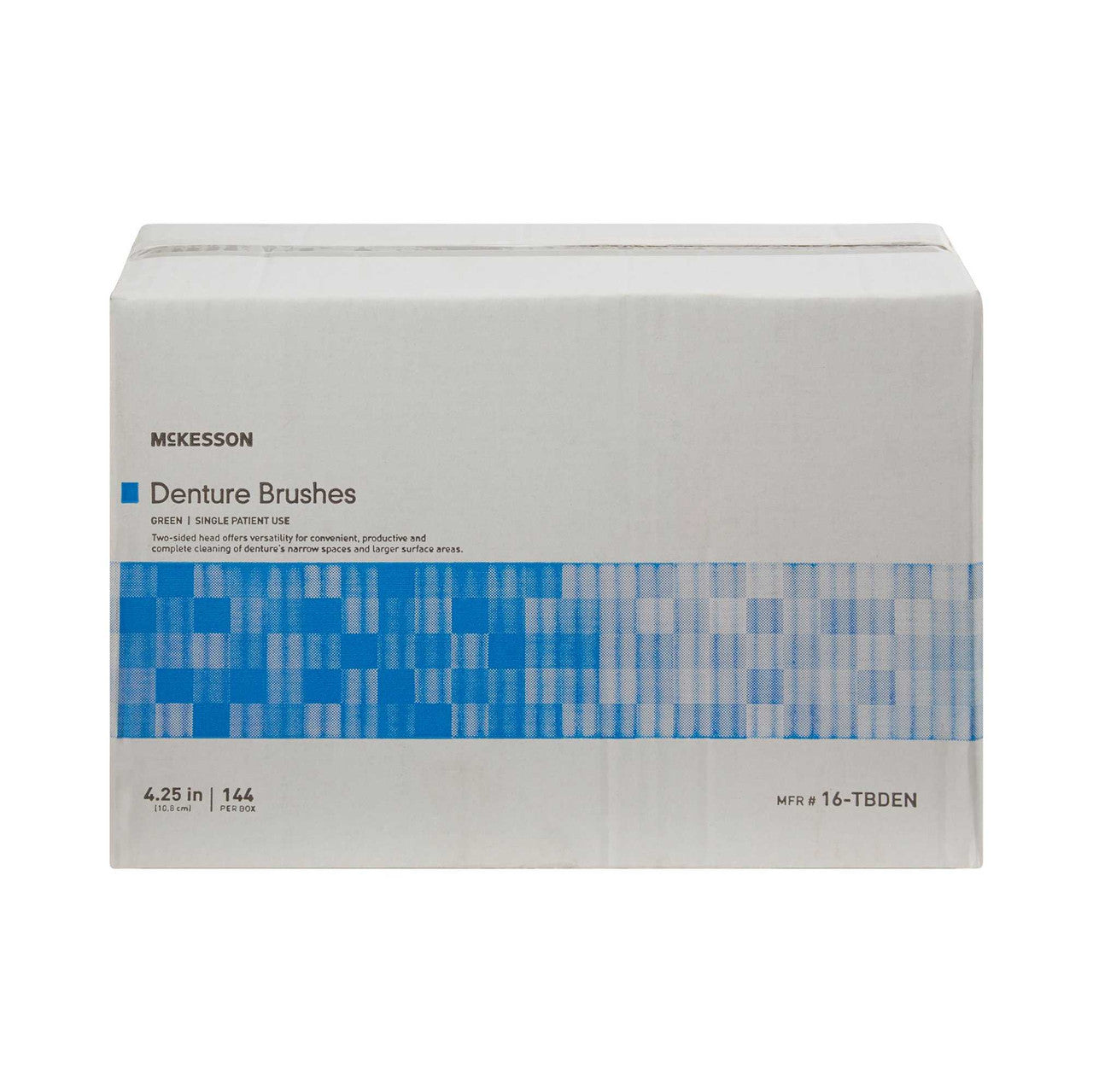 472578 - McKesson - Denture Brush McKesson 2-Sided Bristle Green 16-TBDEN Case of 1440, (CS)