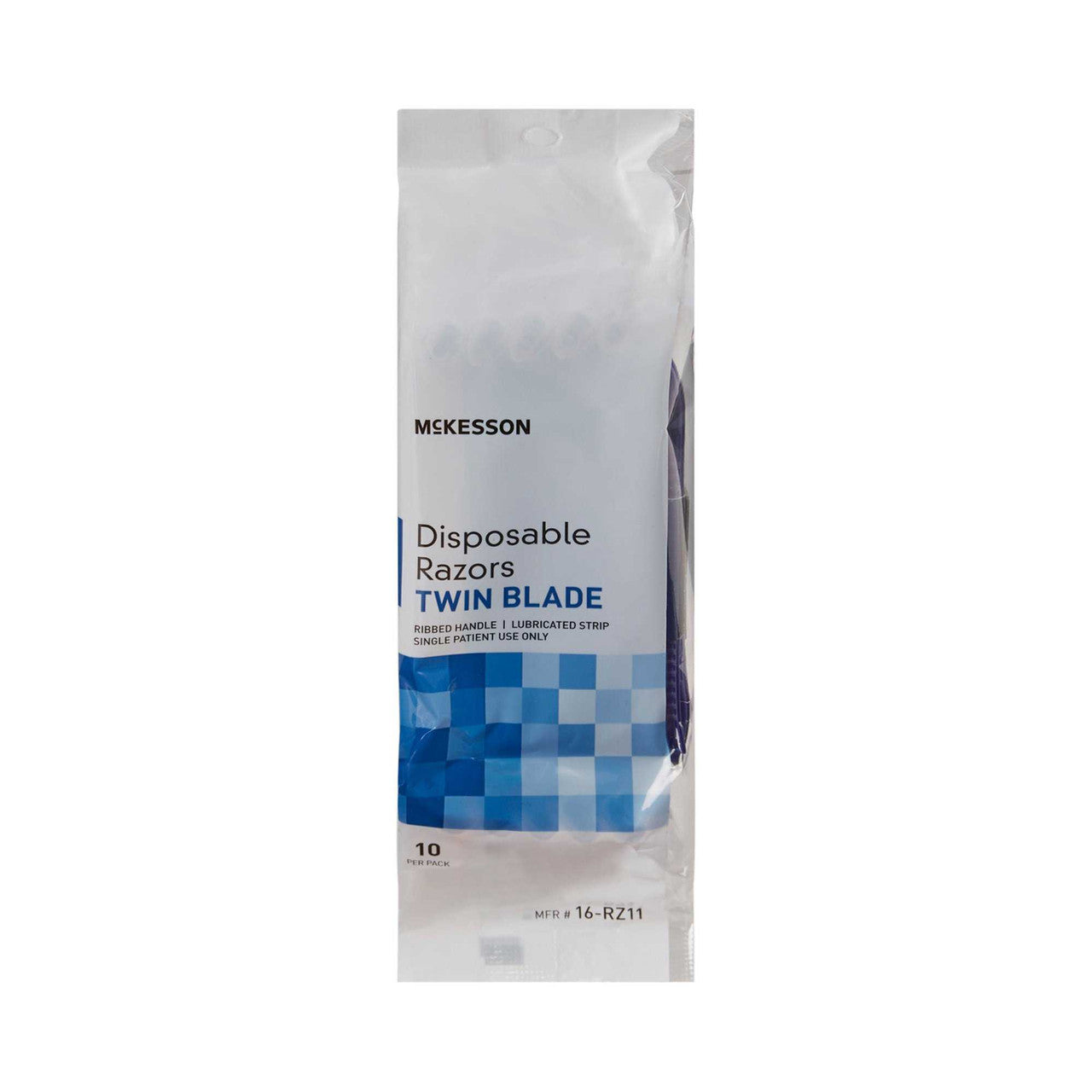 899539 - McKesson - Razor McKesson Twin Blade Disposable 16-RZ11 Case of 72, (CS)