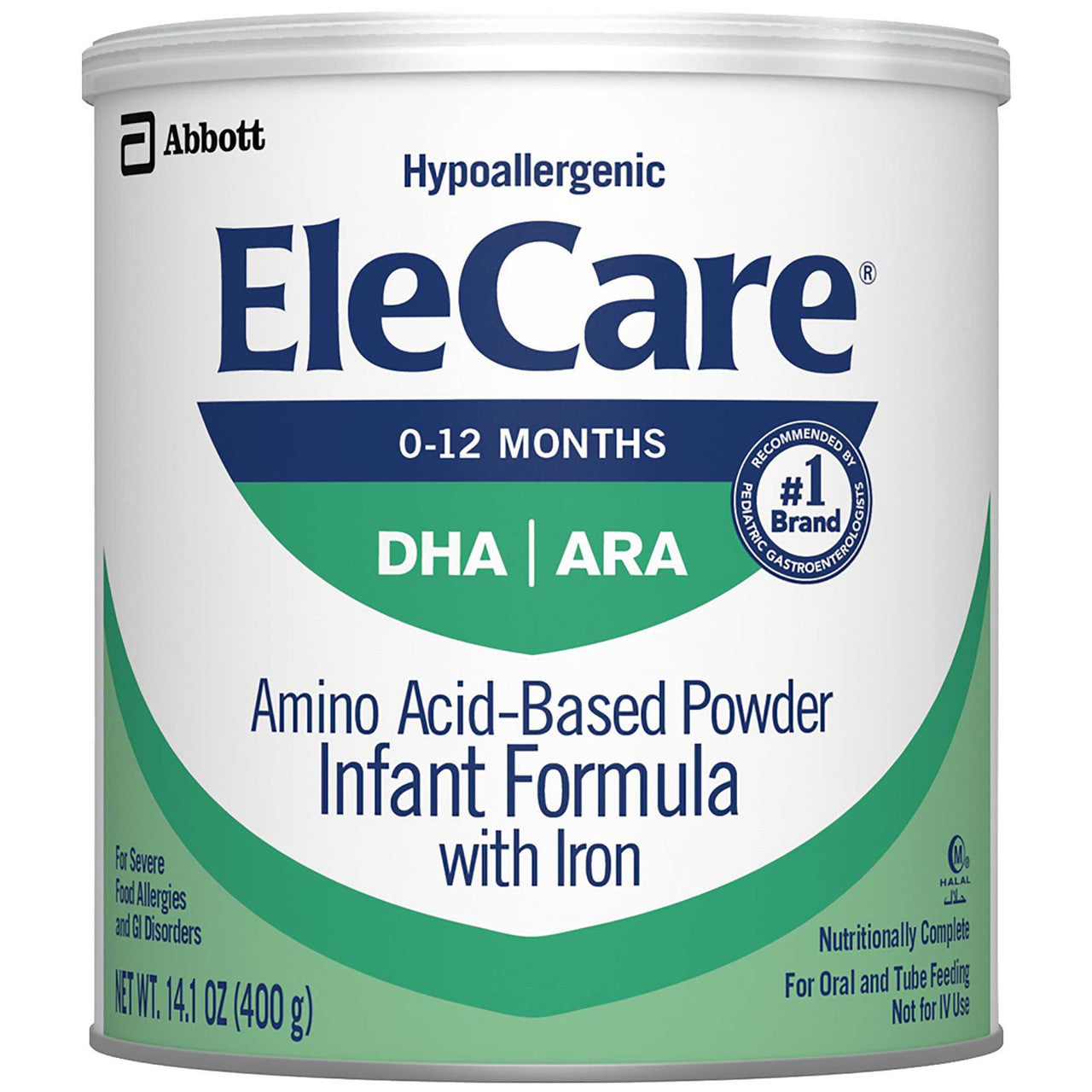 772259 - EleCare - EleCare Infant Formula, for Infant age 1 year with Food Allergies, 14.1 oz., Case of 6, (CS)