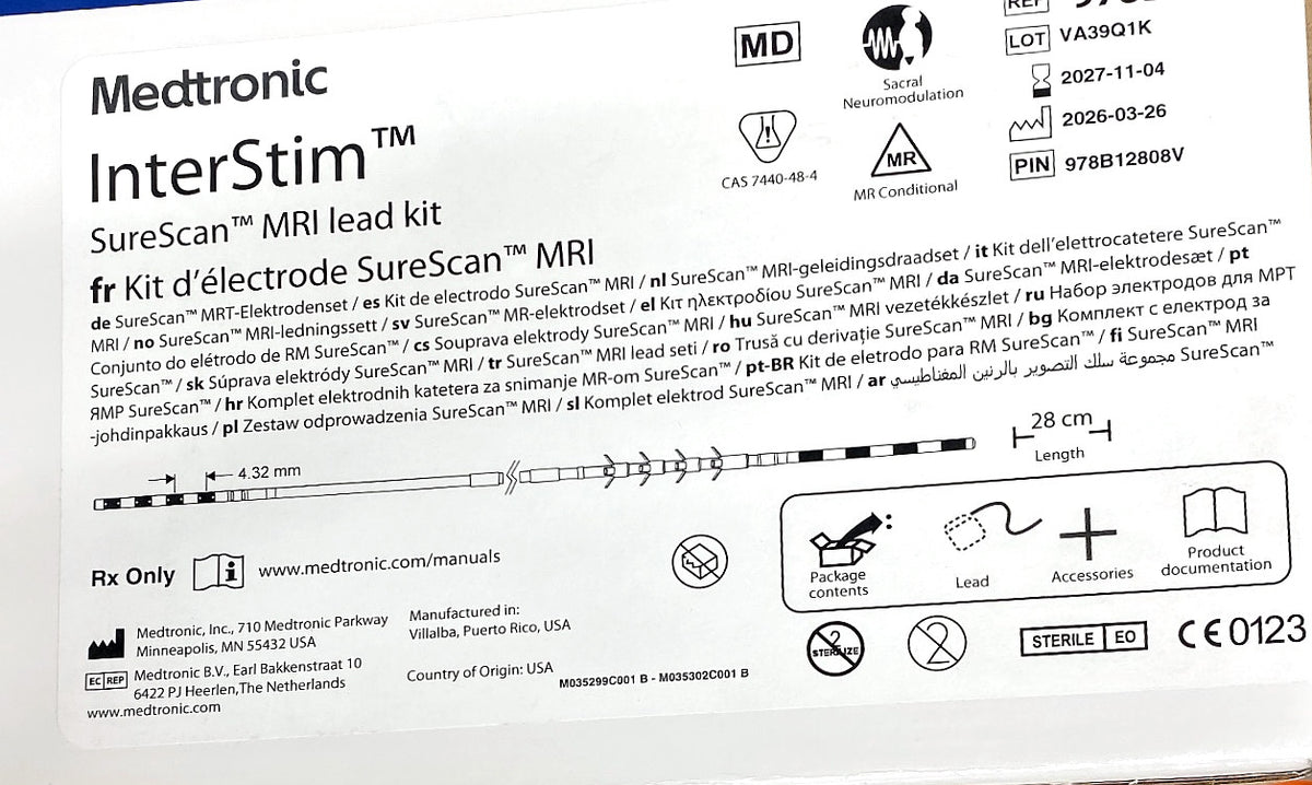 978B128 - MEDTRONIC - LEAD 978B128 ISTM 4.32MM EUMDR EMAN LI08, (BX/1)