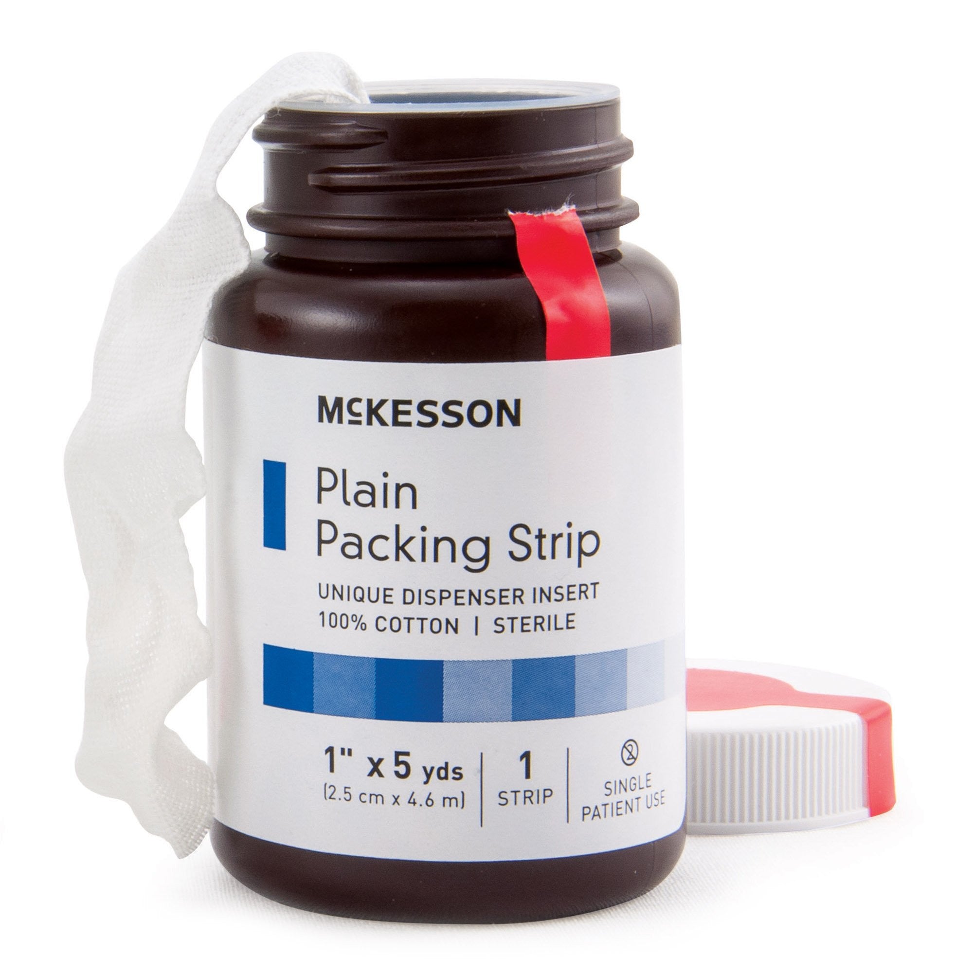 470438 - McKesson - McKesson Wound Packing Strip Non-impregnated 1 Inch X 5 Yard Sterile Plain, 61-59320, Case of 12, (CS)