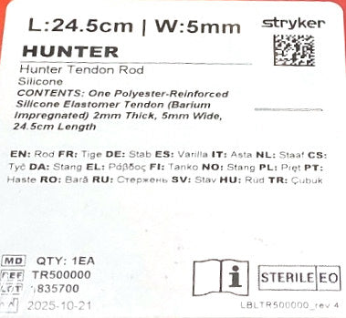 TR500000 - WRIGHT MEDICAL - HUNTER, (BX/1)