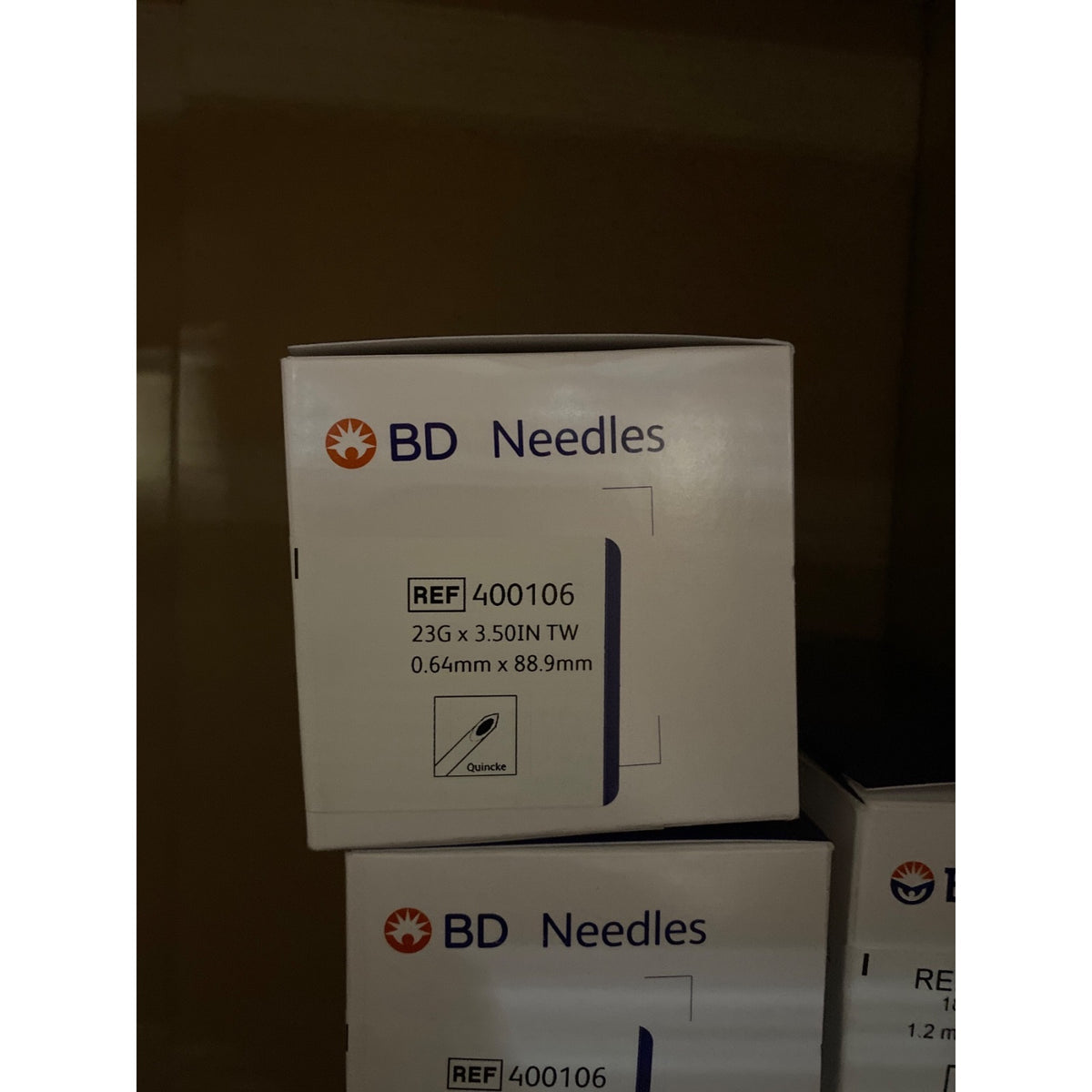 400106 - BD - NEEDLE SPINAL S/SU 23GA 3-1/2IN QUINCKE, (BX/25)