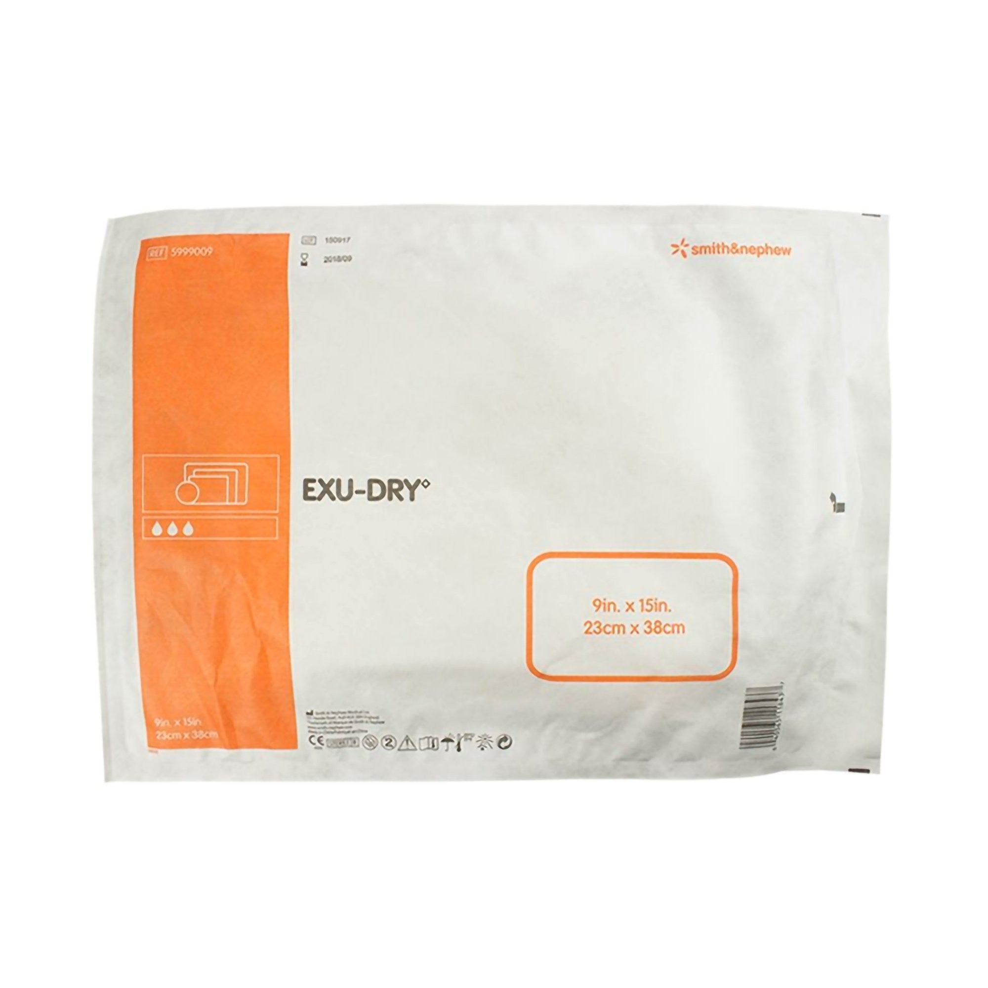 360875 - EXU-DRY - EXU-DRY Anti-Shear Super Absorbent Dressing 9 X 15 Inch Rectangle, 5999009, Case of 30, (CS)