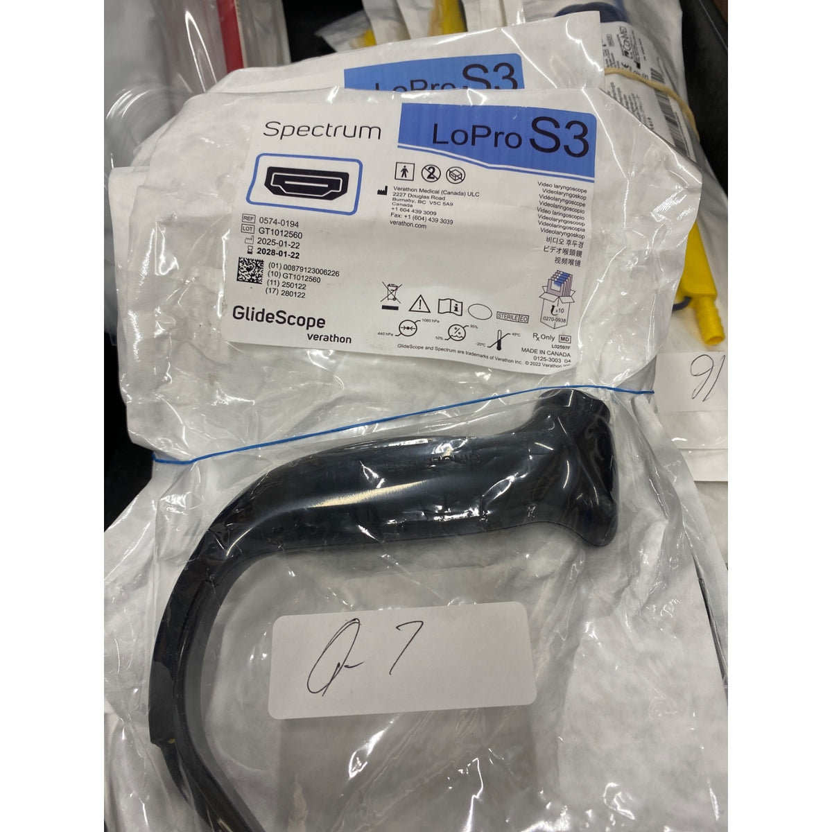 0574-0194 - VERATHON MEDICAL - GlideScope® Spectrum™ LoPro S3, (EA/1)