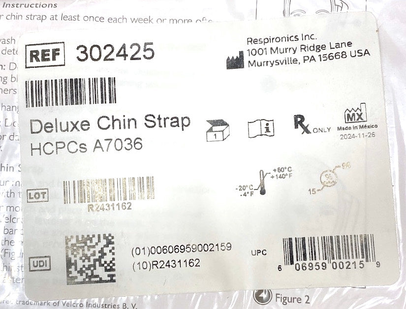 302425 - RESPIRONICS - Deluxe chin strap, (EA/1)