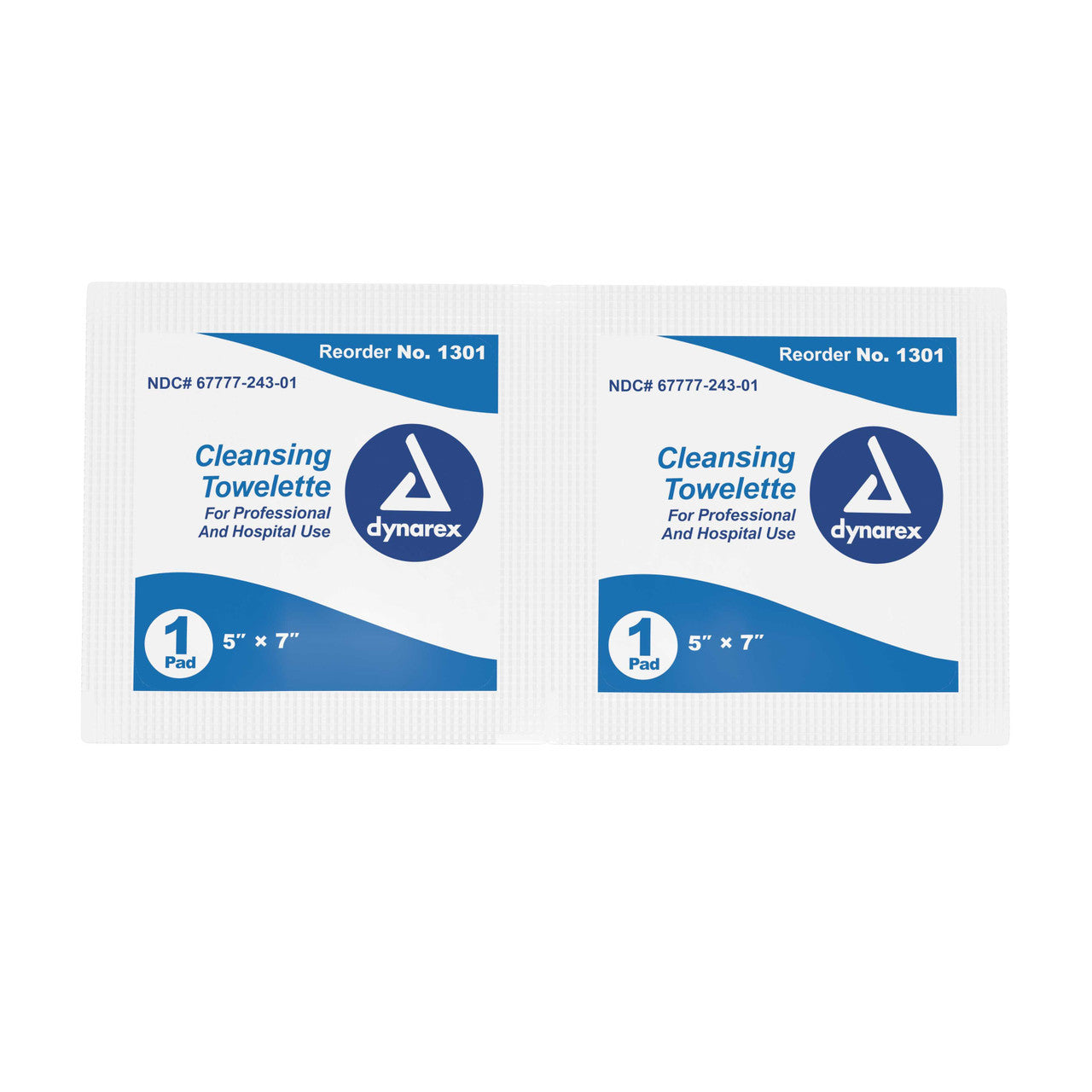 809891 - Dynarex - Antiseptic Skin Towelette Dynarex Individual Packet Scented 1301 Box of 100, (BX)