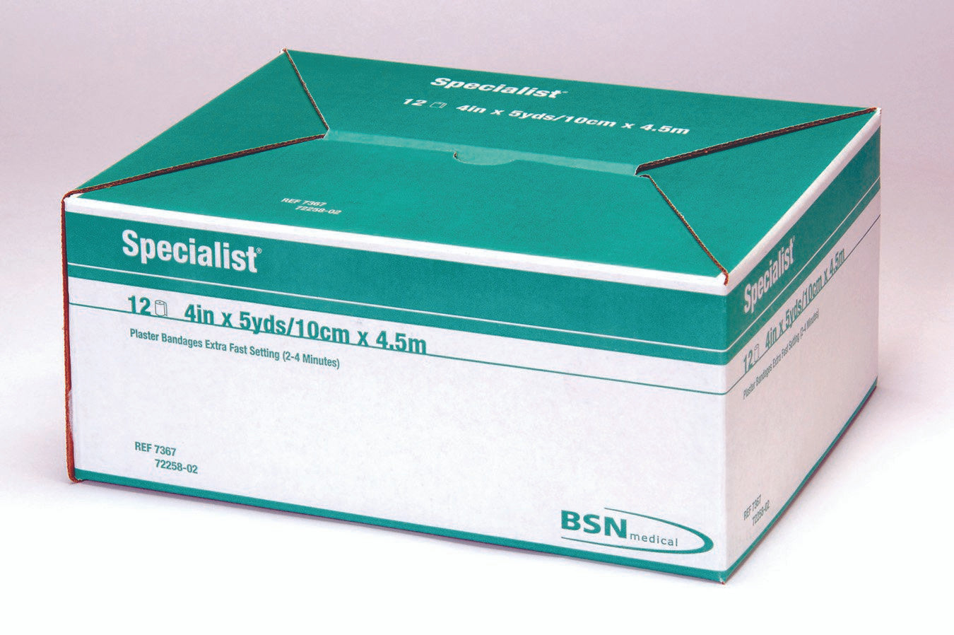 4787 - Specialist - Specialist Plaster Bandage 2 Inch X 9 Foot Plaster of Paris White, 7362, Case of 72, (CS)