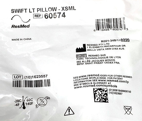 60574 - RESMED - SWIFT LT PILLOW XSML, (EA/1)