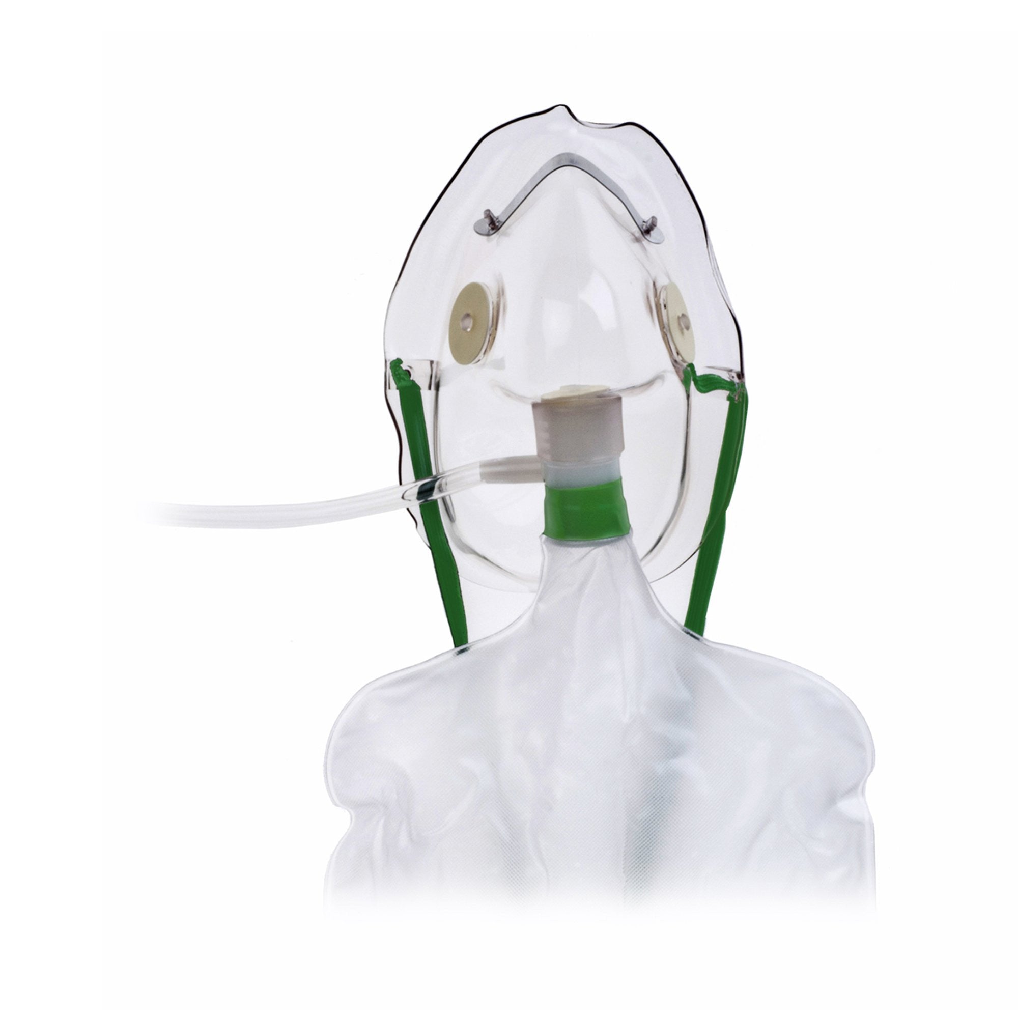 43321 - Teleflex - NonRebreather Oxygen Mask Elongated Style Adult One Size Fits Most Adjustable Head Strap / Nose Clip, HUD1060, Pack of 1, (EA)