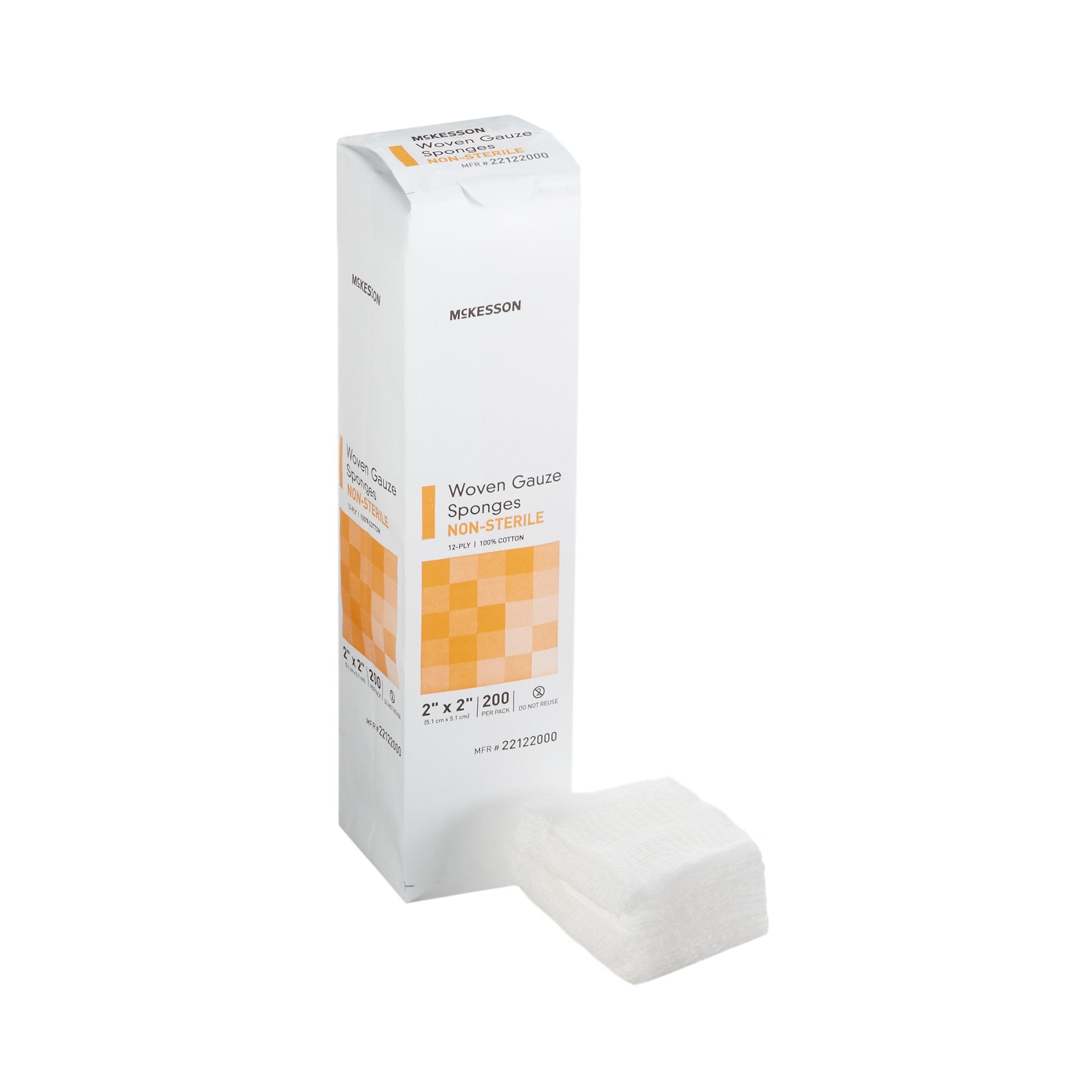 446029 - McKesson - McKesson Gauze Sponge 2 X 2 in 12-Ply NonSterile , 22122000, Case of 8000, (CS)