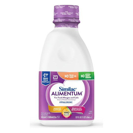 476813 - Similac - Infant Formula Similac Alimentum Unflavored 32 oz. Bottle Liquid Food Allergies 57512 Case of 6, (CS)