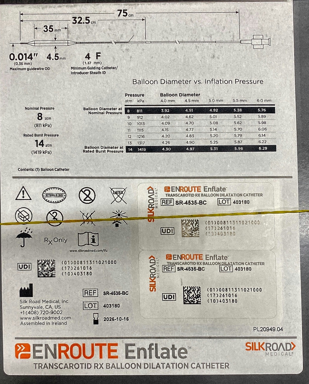 SR-4535-BC - SILKROAD MEDICAL - 4.5mm X 35mm, (BX/1)