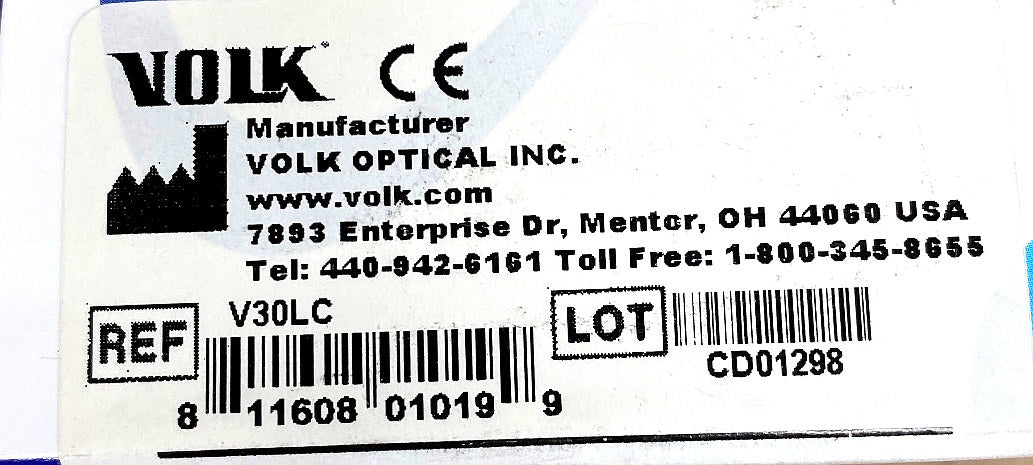 V30LC - VOLK OPTICAL - 30D Large Clear, (BX/1)