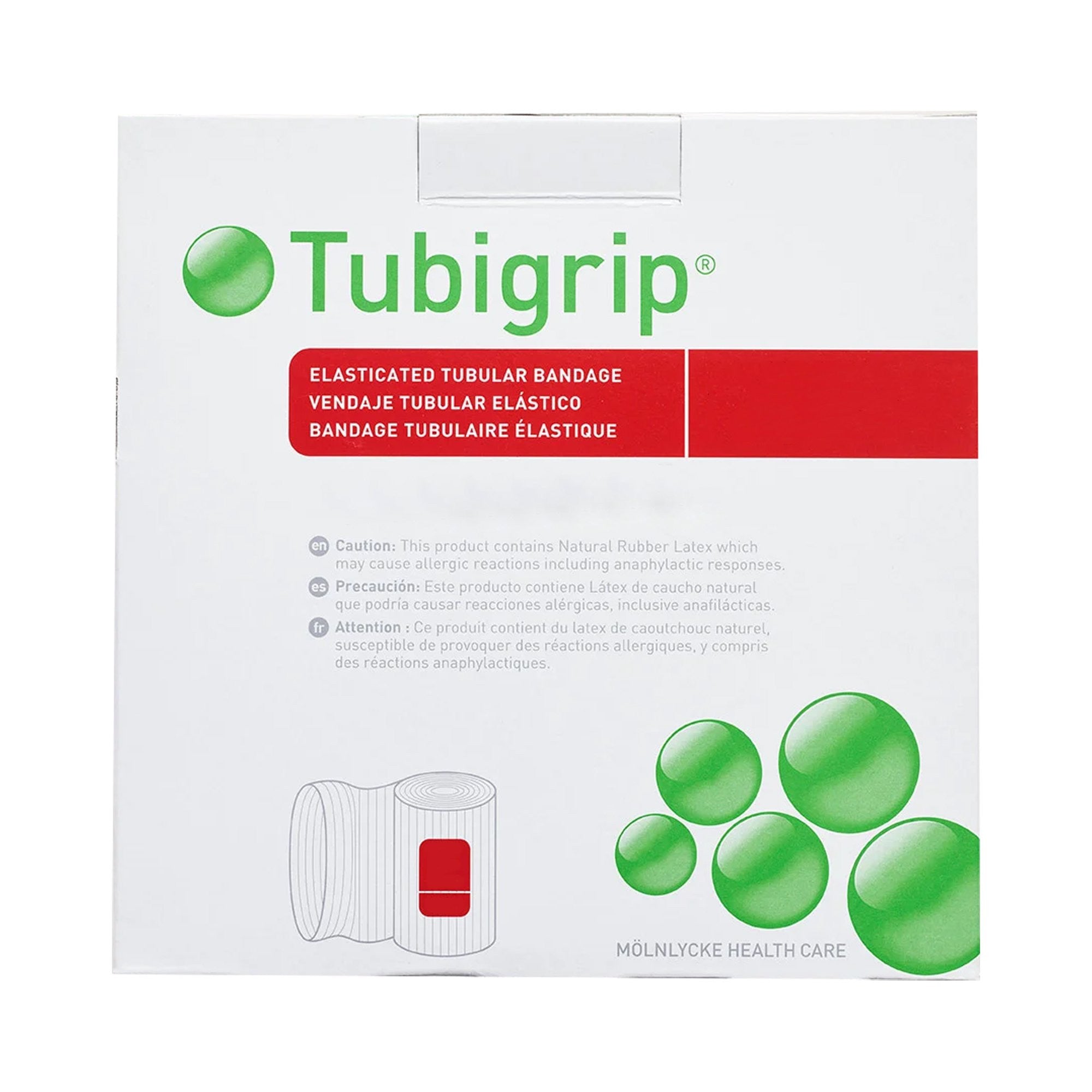 683716 - Tubigrip - Tubigrip Elastic Tubular Support Bandage 3-1/2 Inch X 11 Yard Large Ankle / Medium Knee / Small Thigh Pull On Beige NonSterile Size E Standard Compression, 1448, Pack of 1, (EA)