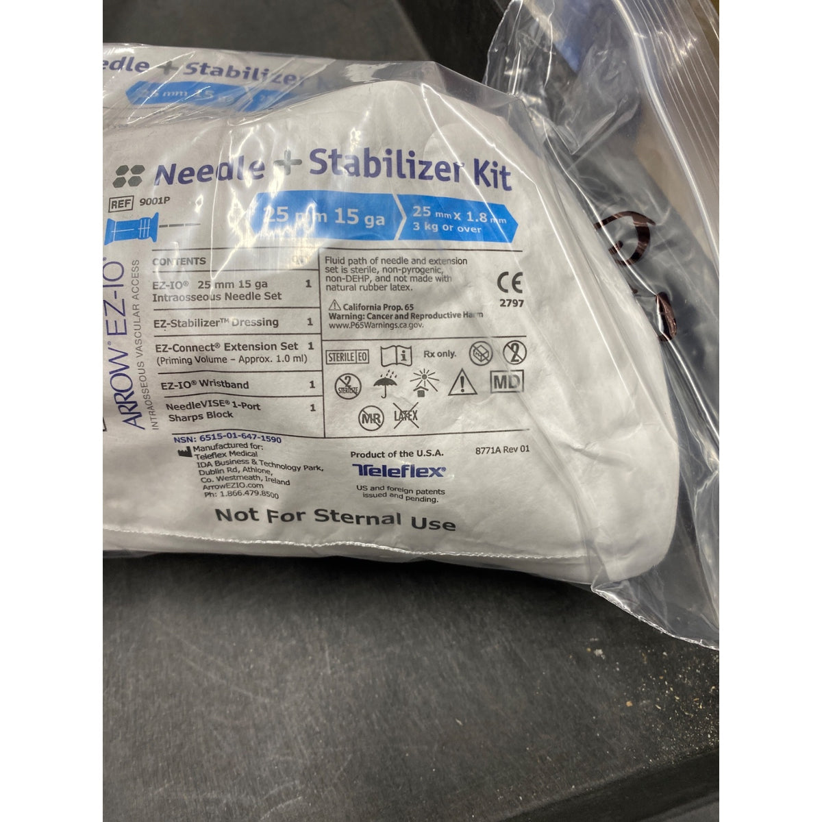 9001P-VC-005 - TELEFLEX - EZ-I(R) 25mm Needle + Stabilizer Kit, (EA/1)