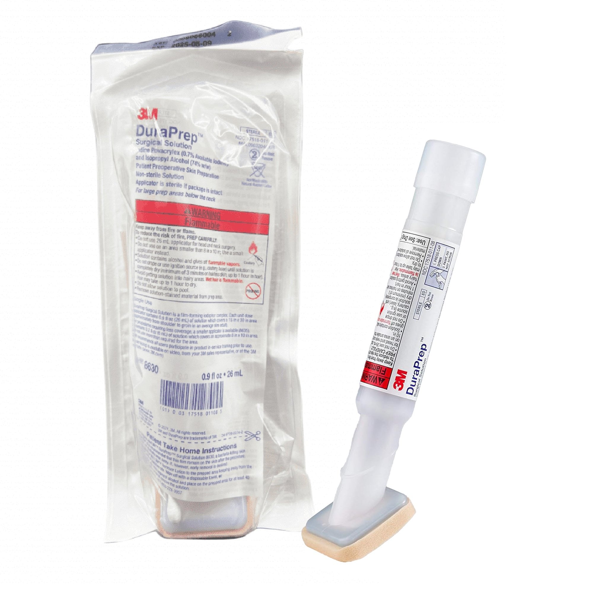 172618 - 3M - 3M DuraPrep Skin Prep Solution 26 mL Foam Applicator, 8630, Case of 20, (CS)
