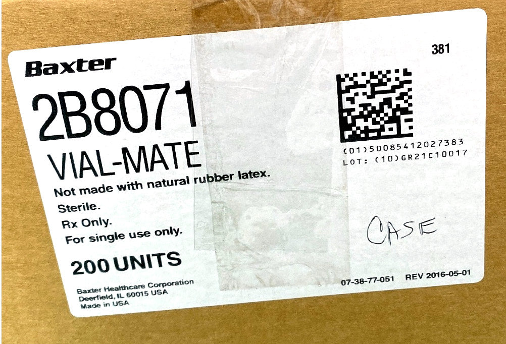 2B8071 - BAXTER - VIAL-MATE Adaptor, (CS/200)