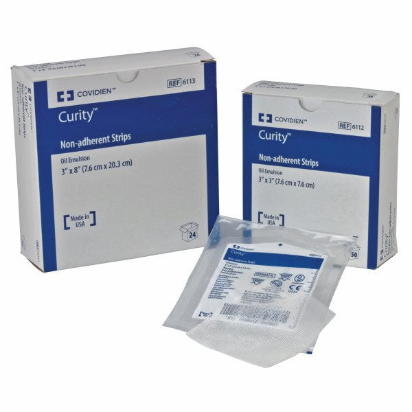 684068 - Curity - Curity Oil Emulsion Impregnated Dressing Rectangle 3 X 8 Inch Sterile, 6115-, Pack of 1, (PK)