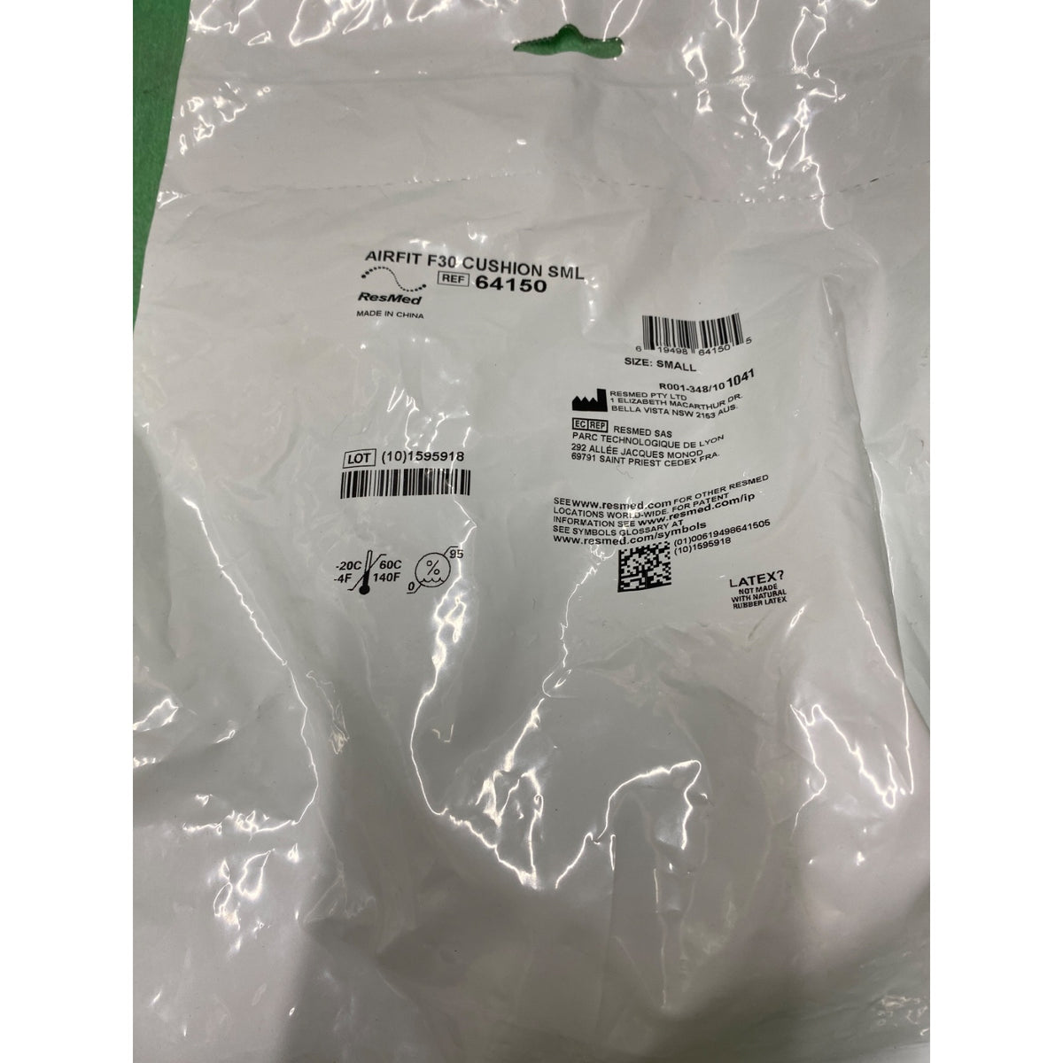 64150 - RESMED - AIRFIT F30 CUSHION SML, (EA/1)