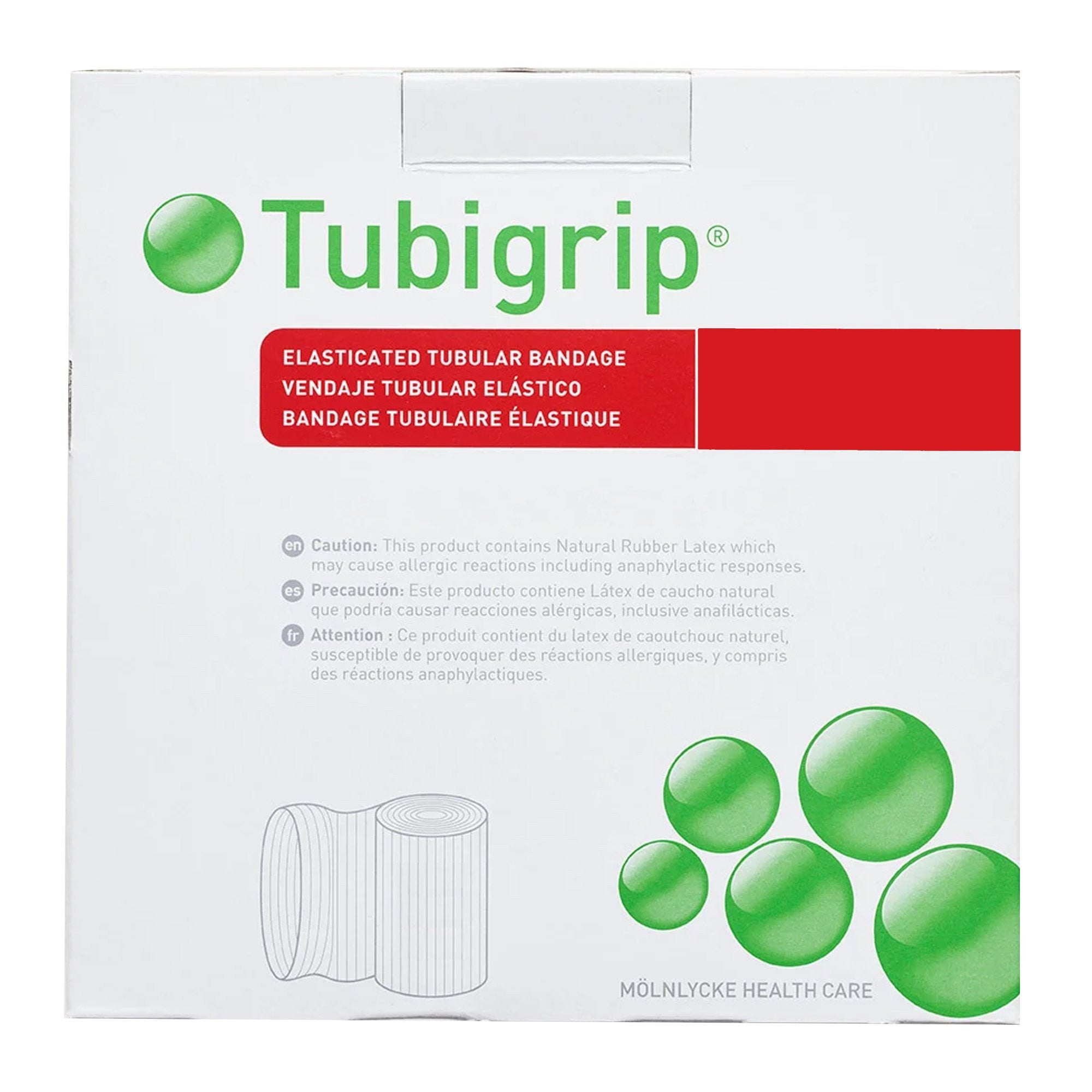 683707 - Tubigrip - Tubigrip Elastic Tubular Support Bandage 3-1/2 Inch X 11 Yard Large Ankle / Medium Knee / Small Thigh Pull On Natural NonSterile Size E Standard Compression, 1434, Pack of 1, (EA)