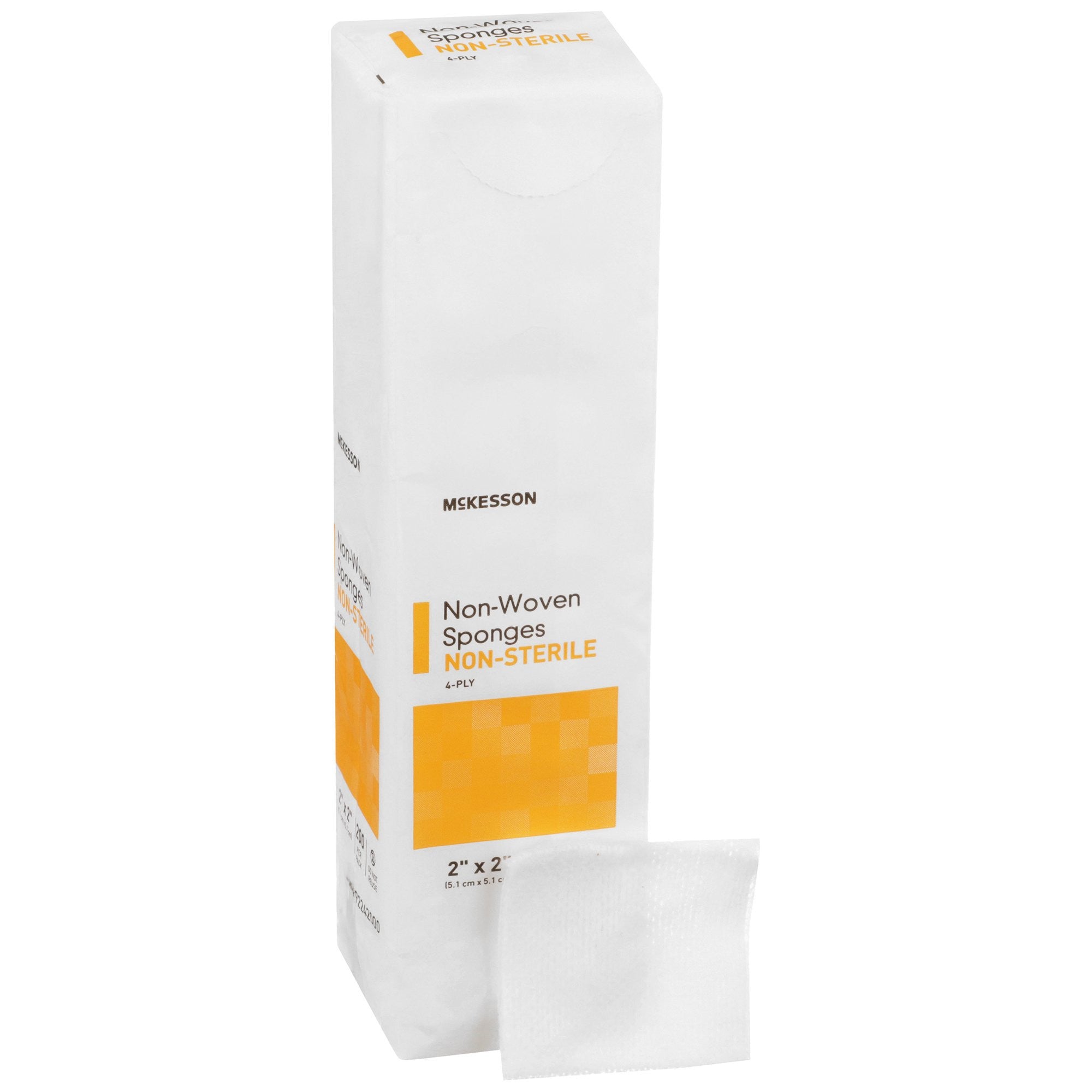 446034 - McKesson - McKesson Nonwoven Sponge 2 X 2 in 4-Ply NonSterile , 92242000, Case of 4000, (CS)