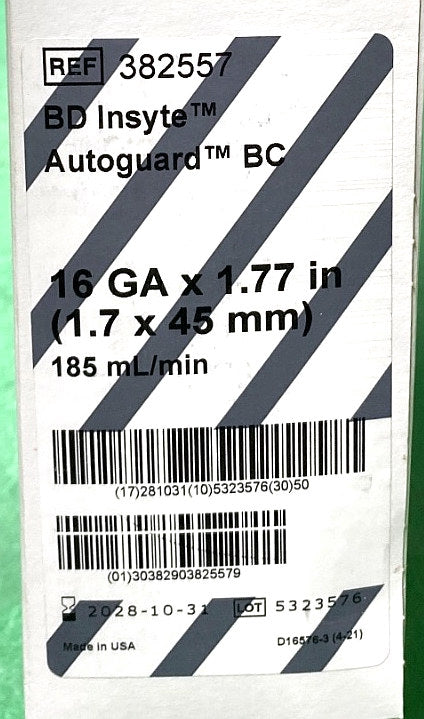 382557 - BD - INSYTE AUTOG BC GRAY 16GA X 1.77IN, (BX/50)