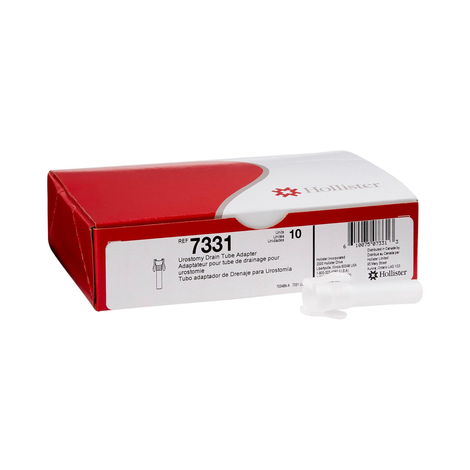 150457 - Hollister - Hollister Urostomy Drain Tube Adapter, 7331, Box of 10, (BX)
