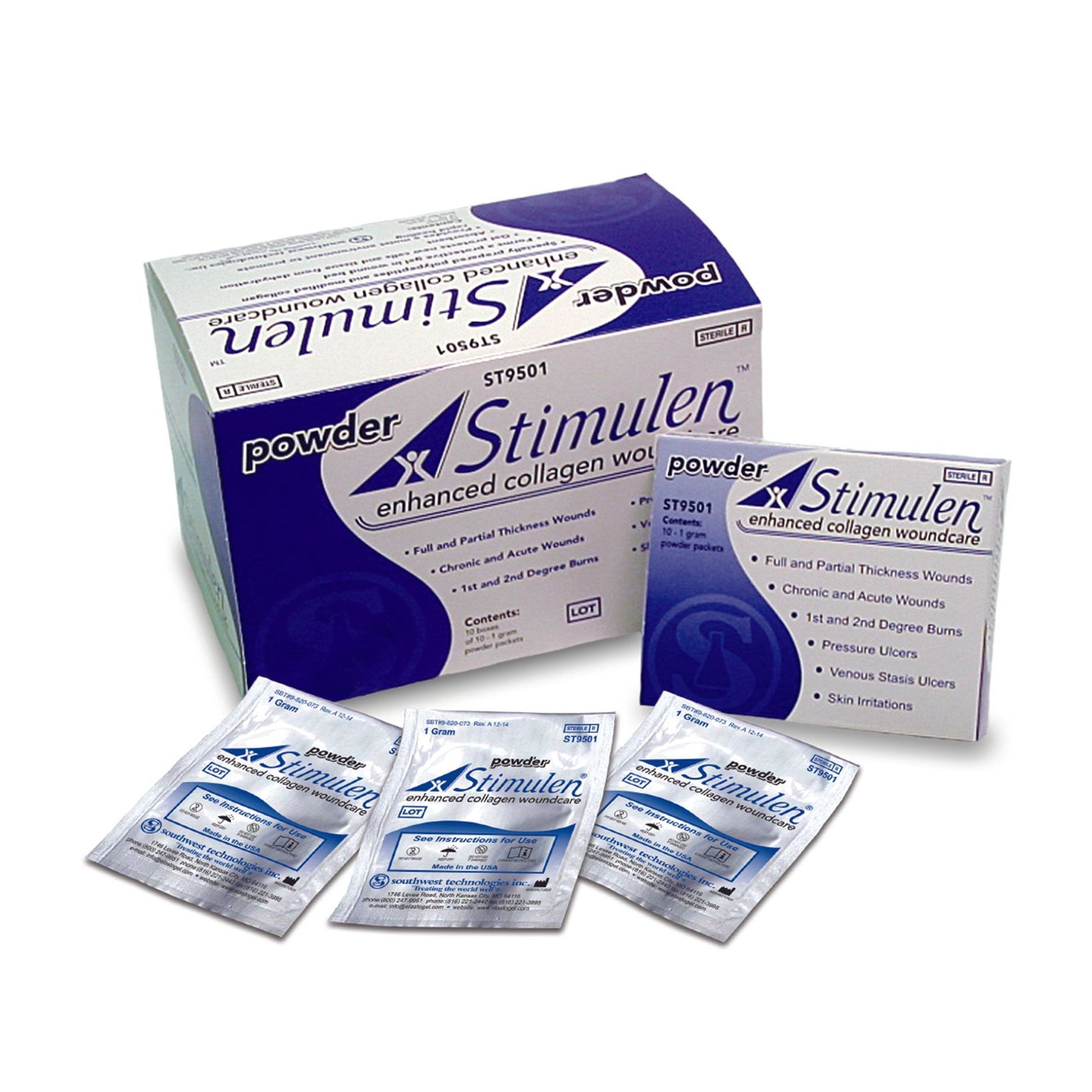 628804 - Stimulen - Stimulen Collagen Powder Sterile 1 Gram, ST9501, Box of 10, (BX)