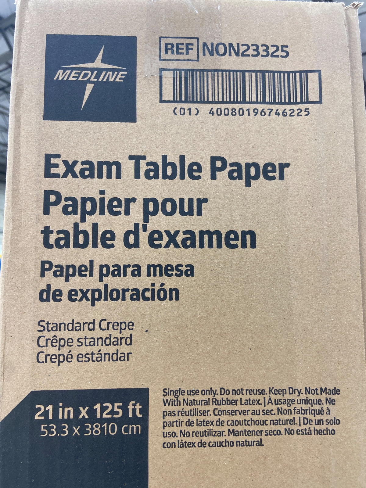 NON23325 - MEDLINE - Exam table paper papier pour table d’examen, (BX/12)