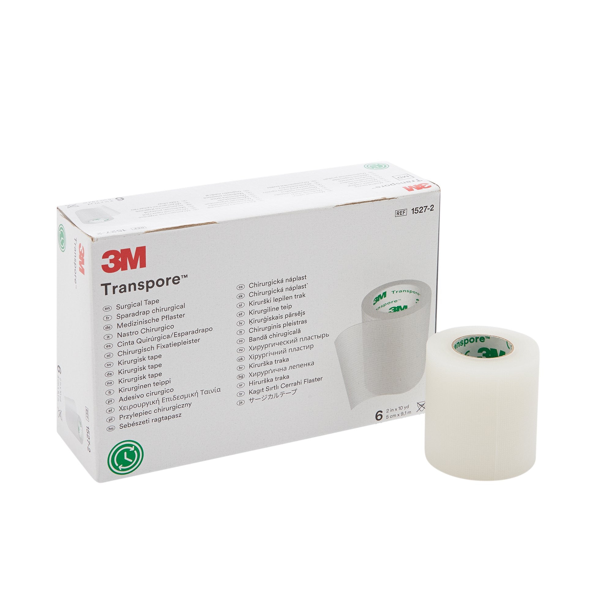 5764 - 3M - 3M Transpore Medical Tape Transparent 2 in X 10 yd Plastic, 1527-2, Case of 60, (CS)