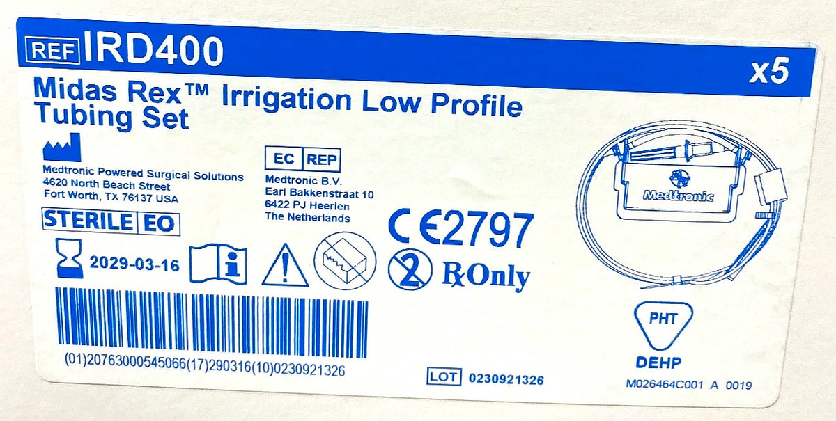 IRD400 - MEDTRONIC - TUBING IRD400 5PK IPC LOW PRO IRRIGATION, (BX/5)