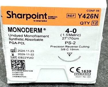 Y426N - SURGICAL SPECIALTIES - Dsm19 4-0 Und Mnd 27"/70cm, (BX/12)