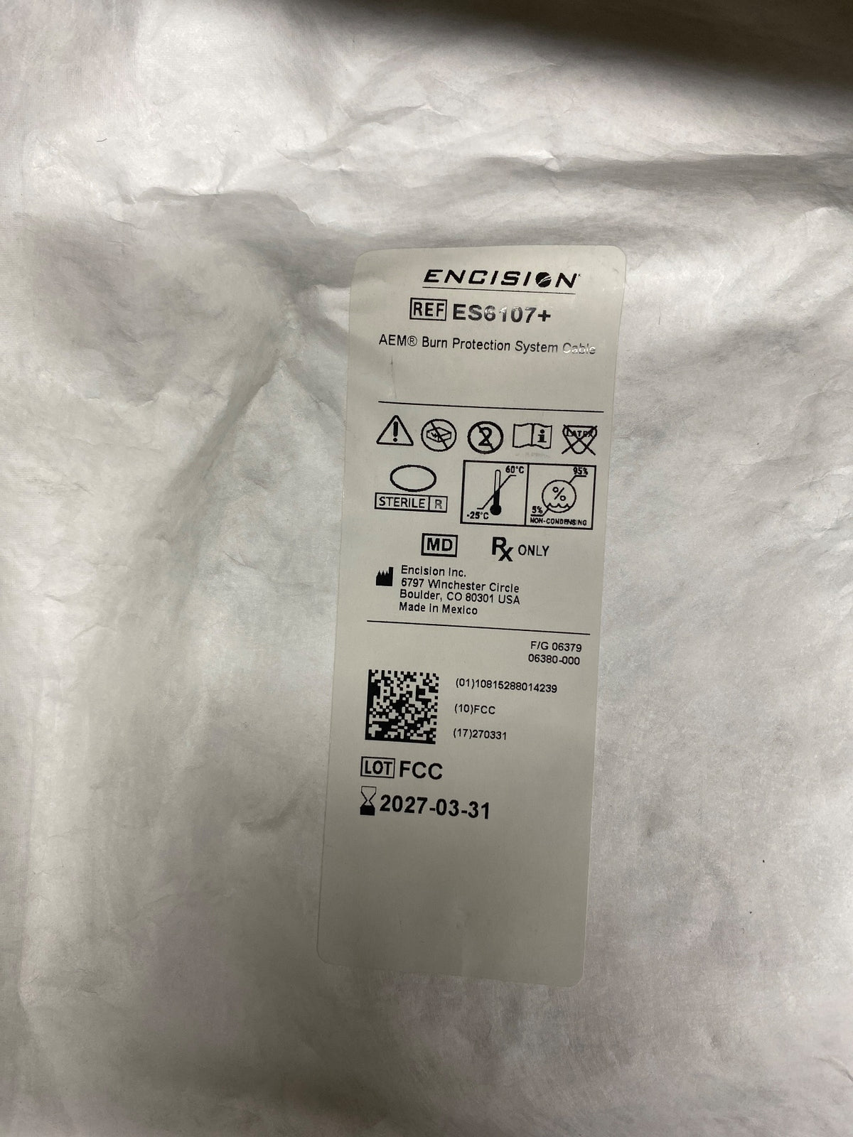 ES6107+ - ENCISION - AEM® Burn Protection System Cable, (EA/1)