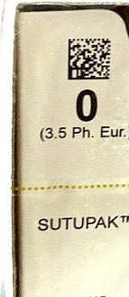 SA66G - ETHICON - Black Braided Silk, Nonabsorbable Surgical Suture, (BX/12)