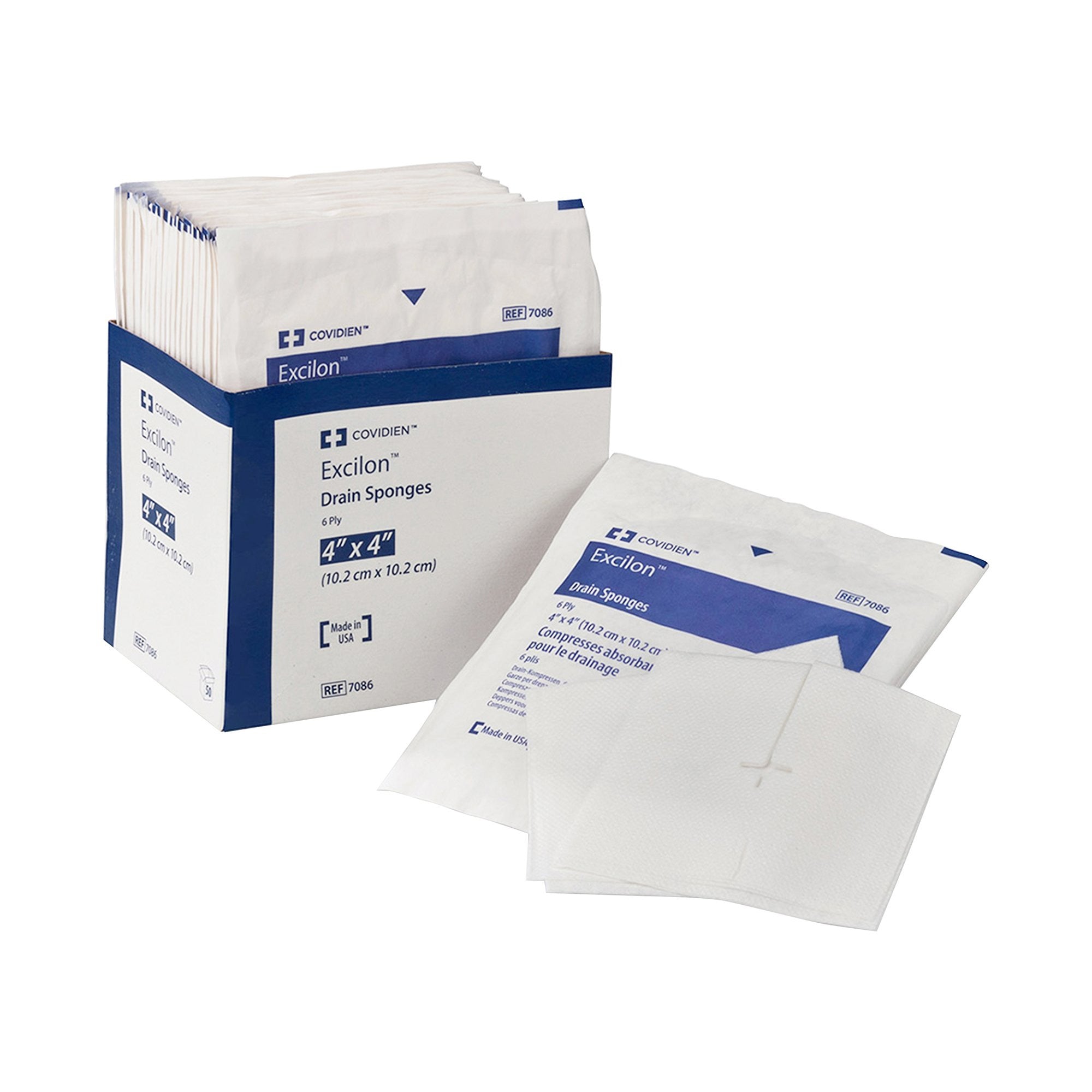 685514 - Curity - Curity Drain Sponge 4 X 4 in 6-Ply Sterile , 6242P, Case of 300, (CS)