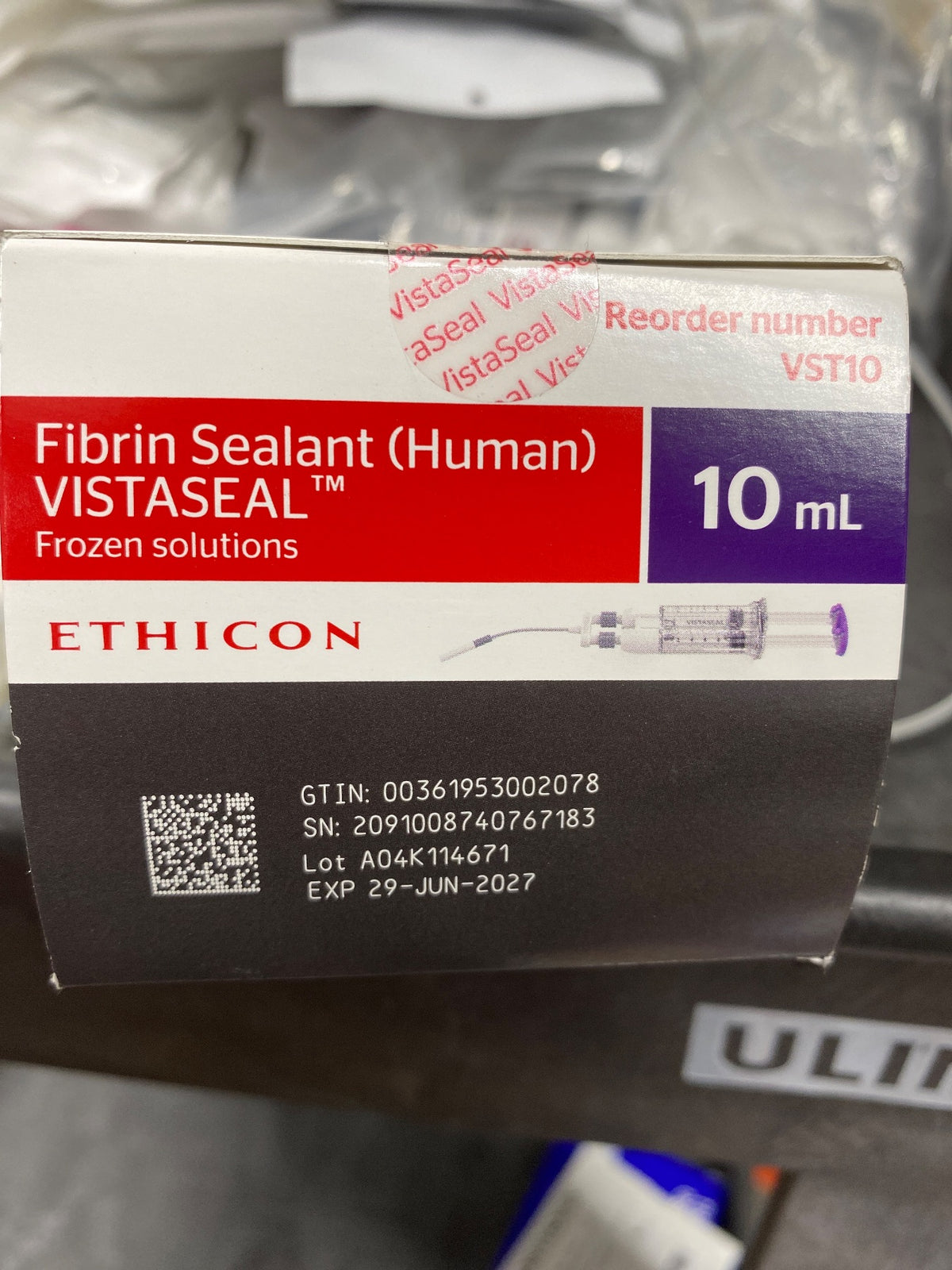 VST10 - ETHICON - Monocryl (Poliglecaprone 25) Suture, Taper Point, Absorbable, RB-1 17 mm 1/2 Circle, Undyed Monofilament, 27 in., Size 3-0, (BX/1)