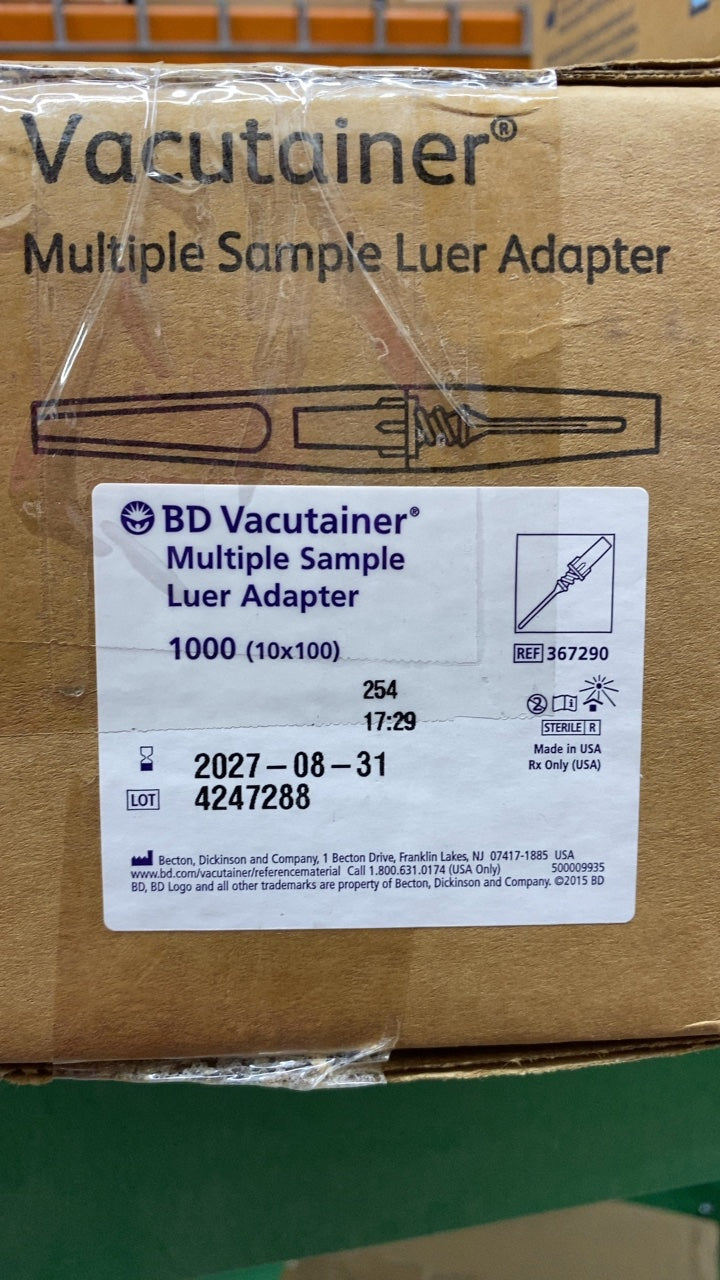 367290 - BD - Multiple Sample Luer Adapter, (BX/100)