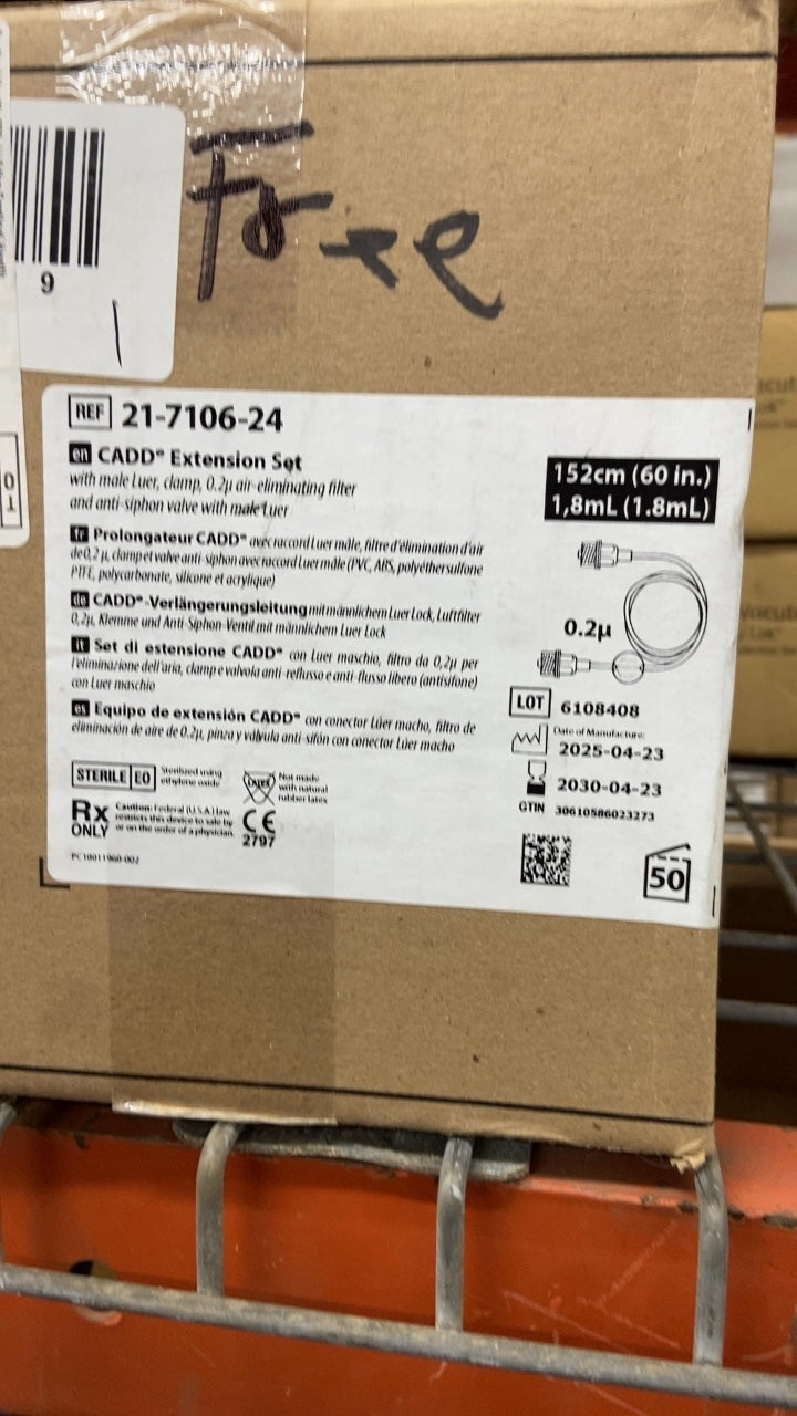 21-7106-24 - SMITHS MEDICAL - CADD Extension Set, (BX/50)