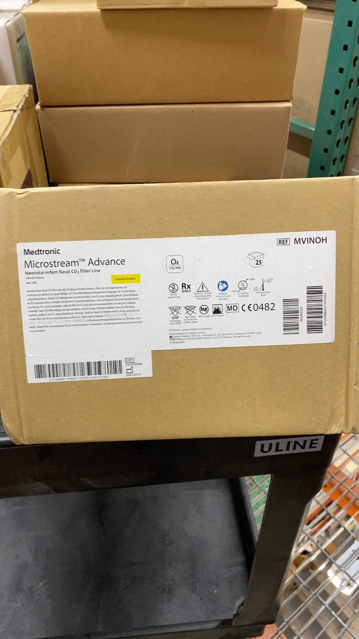 MVINOH - MEDTRONIC - Microstream Advance Neonatal-Infant NSCO2 Fiber Line, (BX/25)