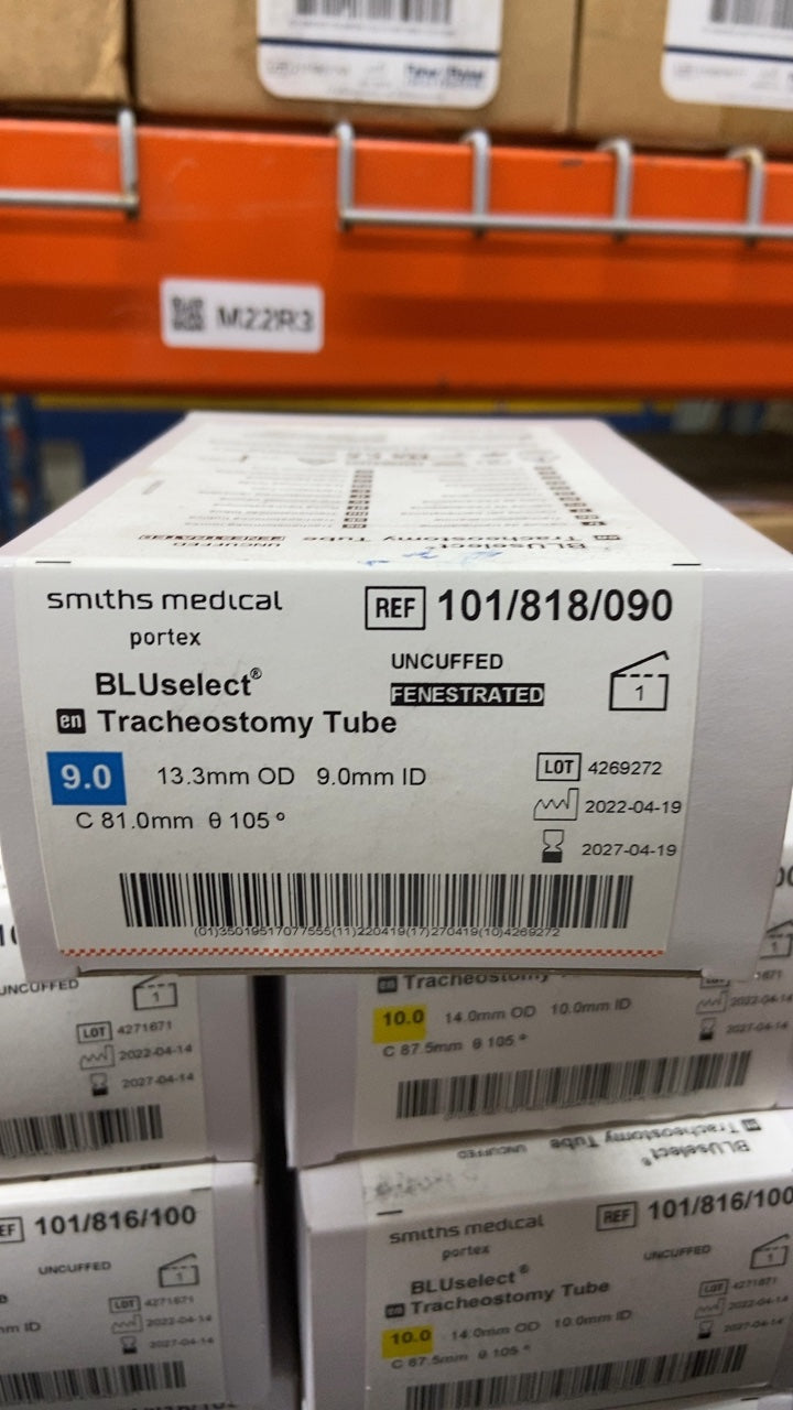 101/818/090 - SMITHS MEDICAL - UNCUFFED FENESTRATED Tube, (BX/1)